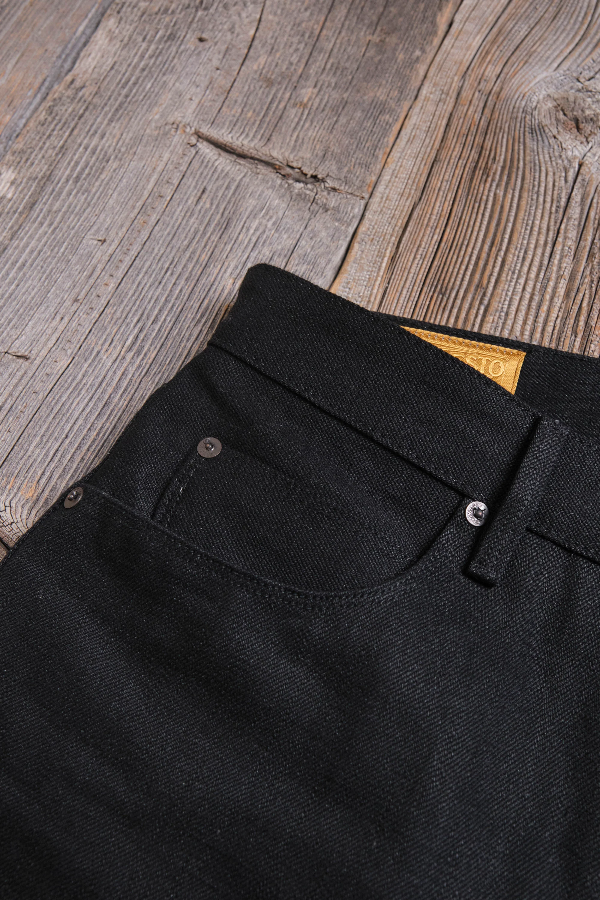 Modesto 17 Ounce Black Denim - Image 11