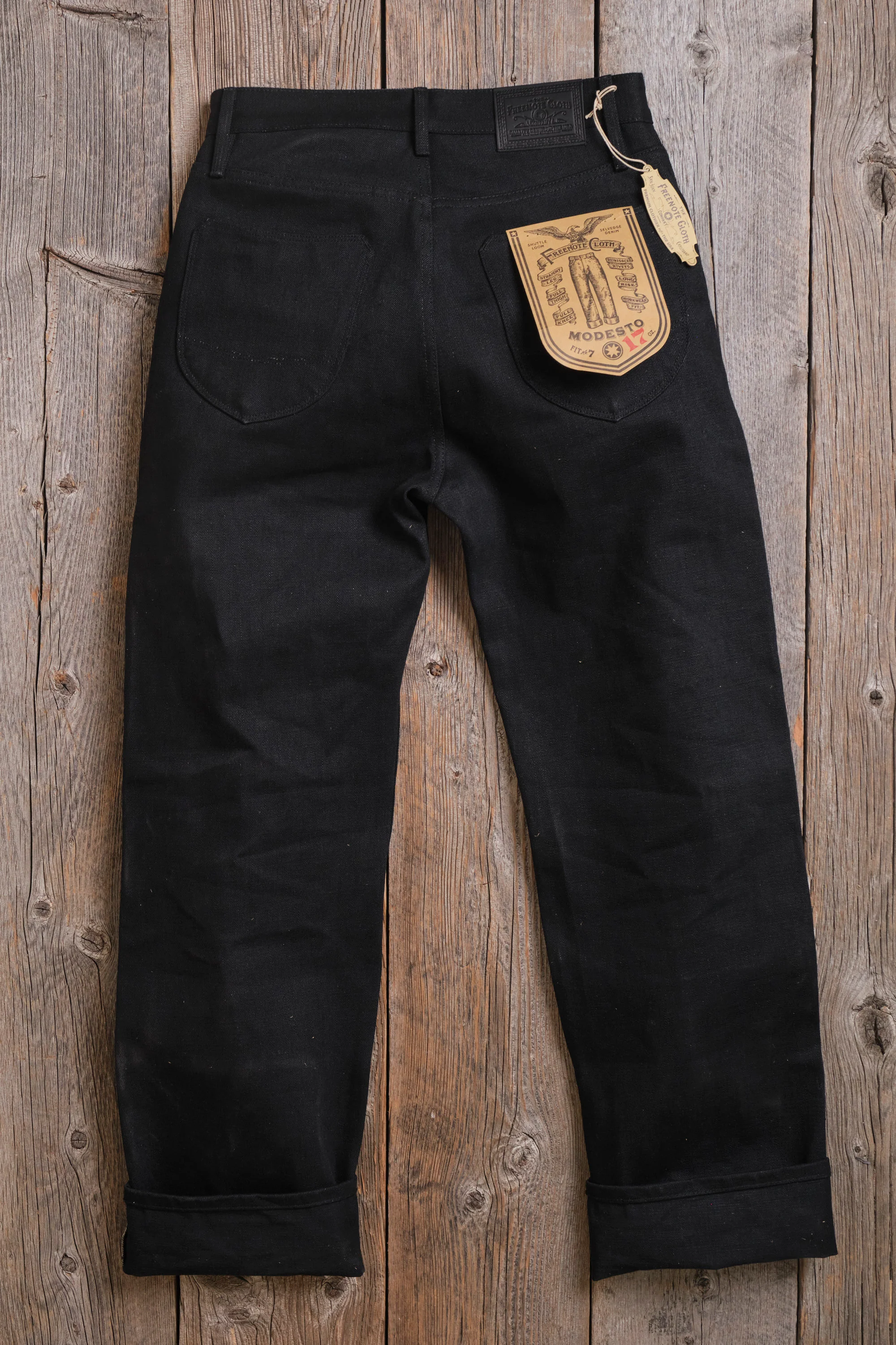 Modesto 17 Ounce Black Denim - Image 15