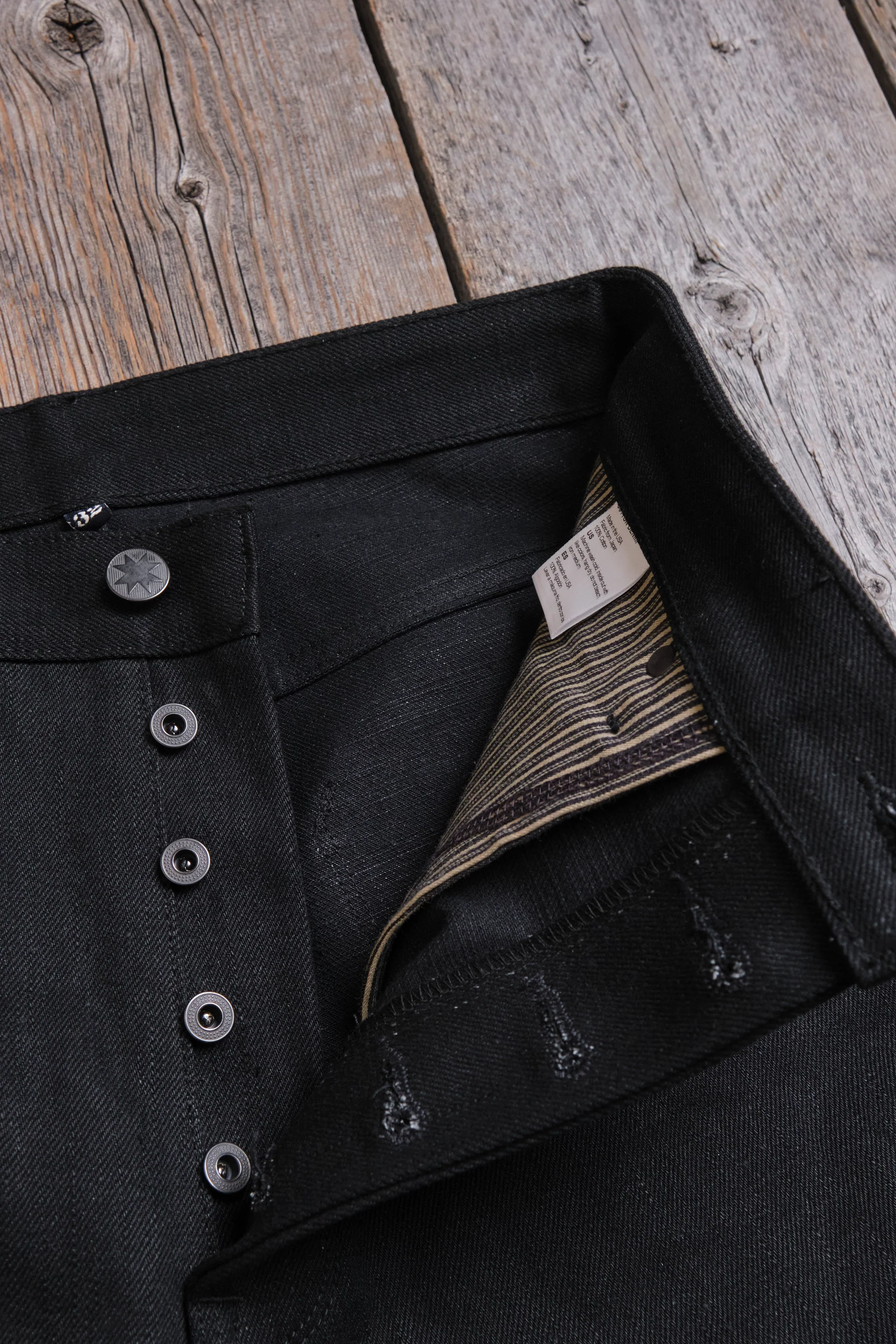 Modesto 17 Ounce Black Denim - Image 8