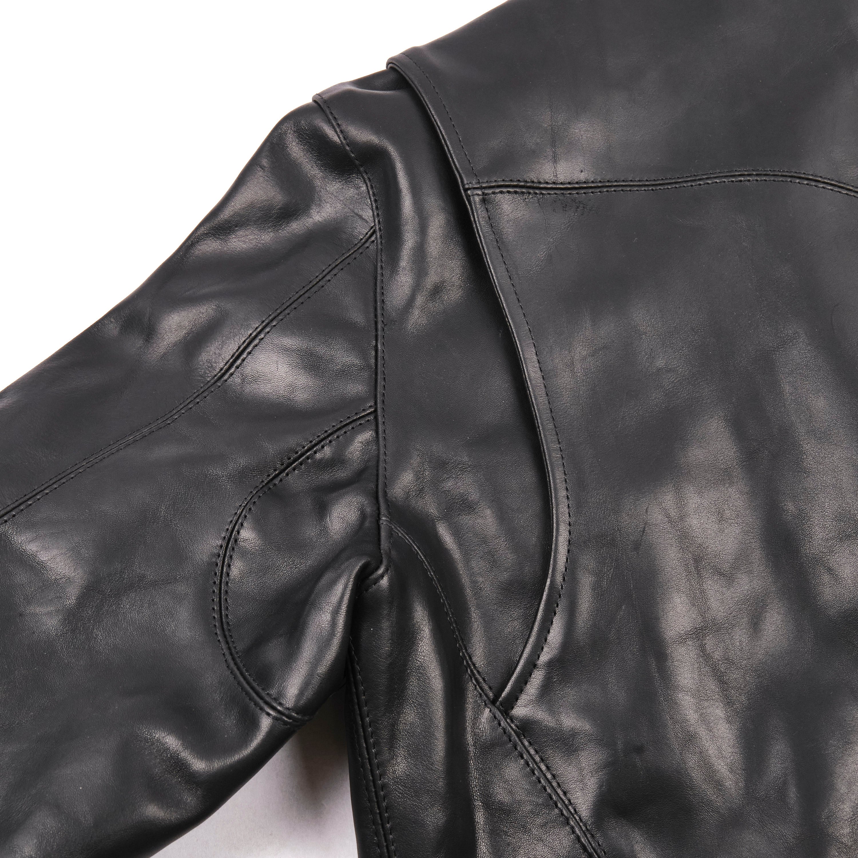 Mooch Moto Jacket Black Bull Leather - Image 13