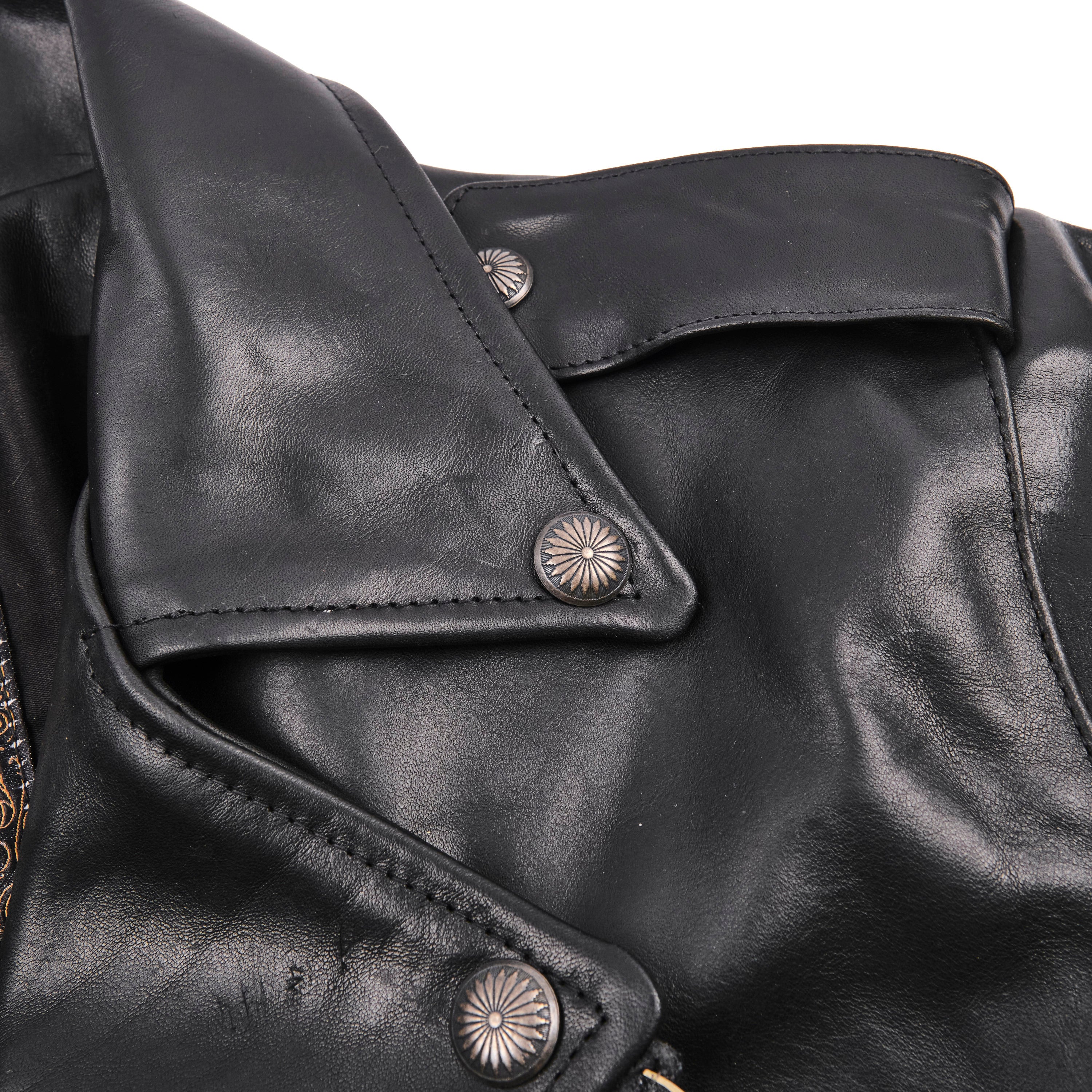 Mooch Moto Jacket Black Bull Leather - Image 4