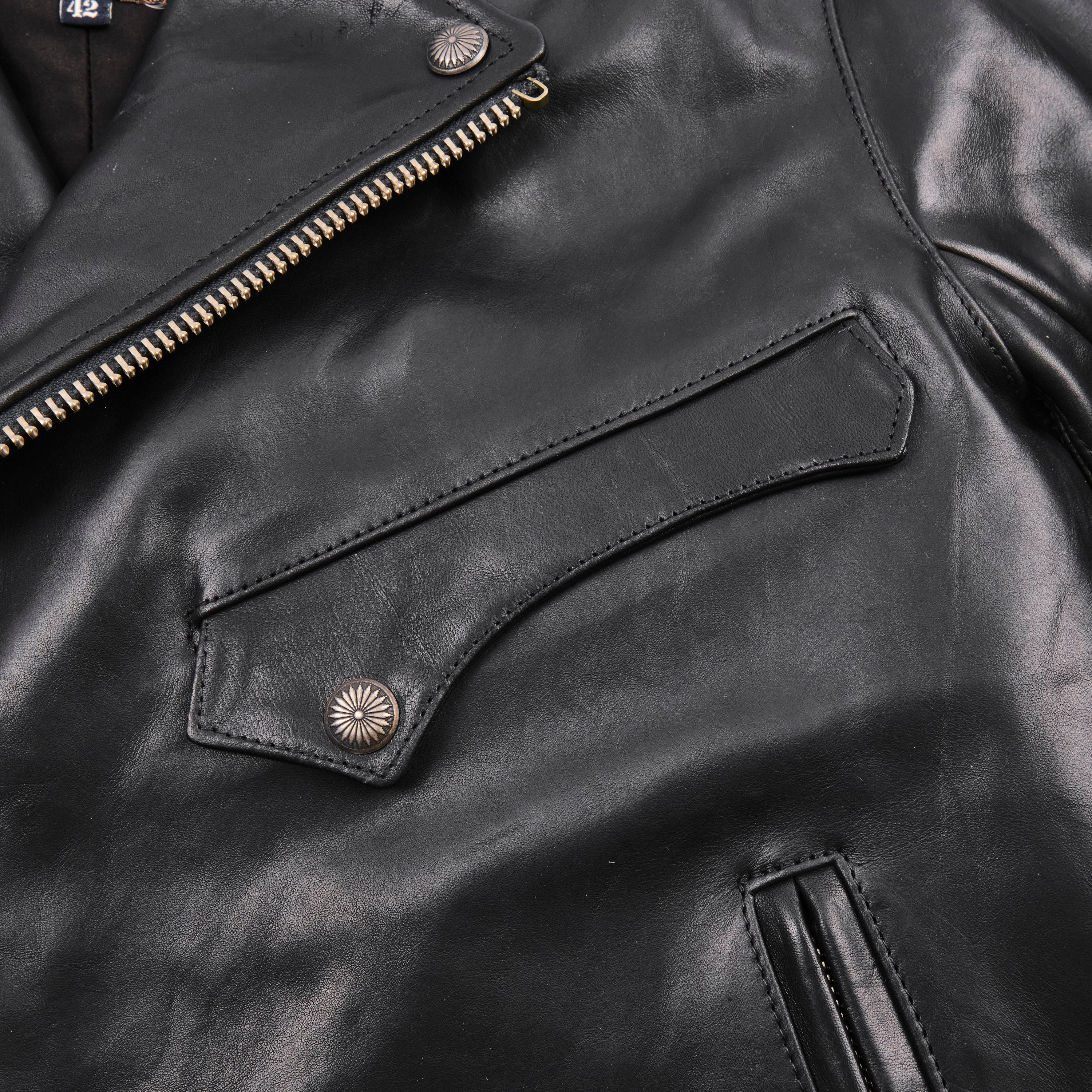 Mooch Moto Jacket Black Bull Leather - Image 7