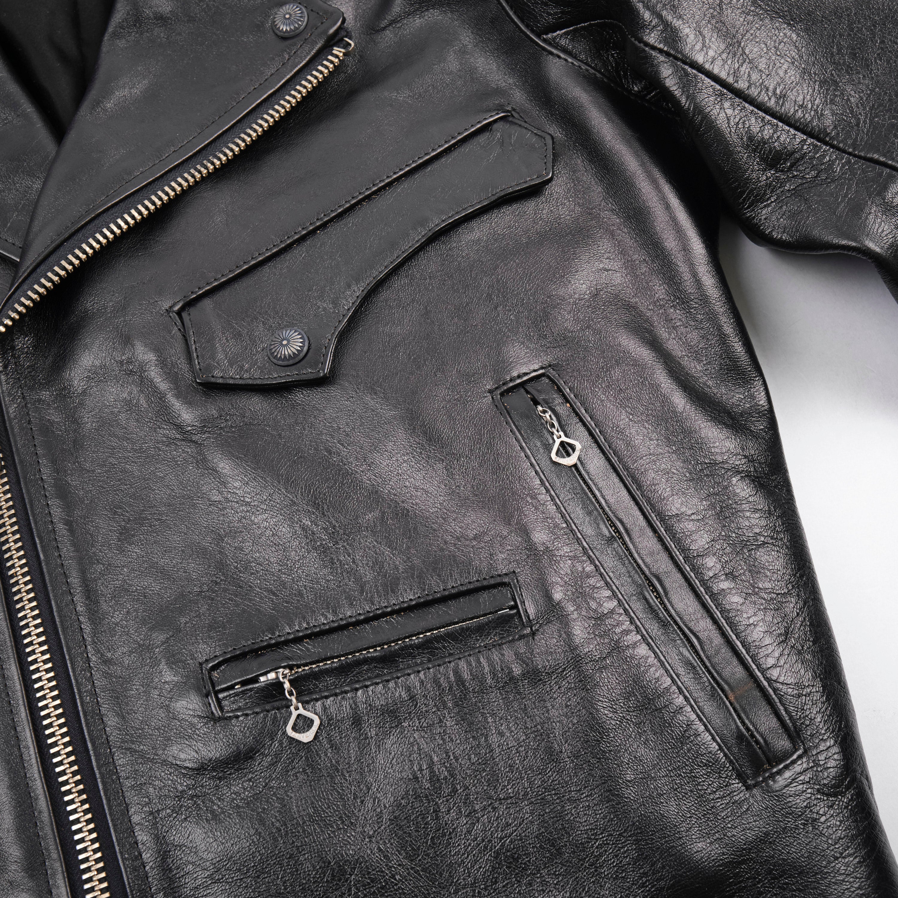 Mooch Moto Jacket Maryam Tannery Black Magic Horsehide V2 - Image 3