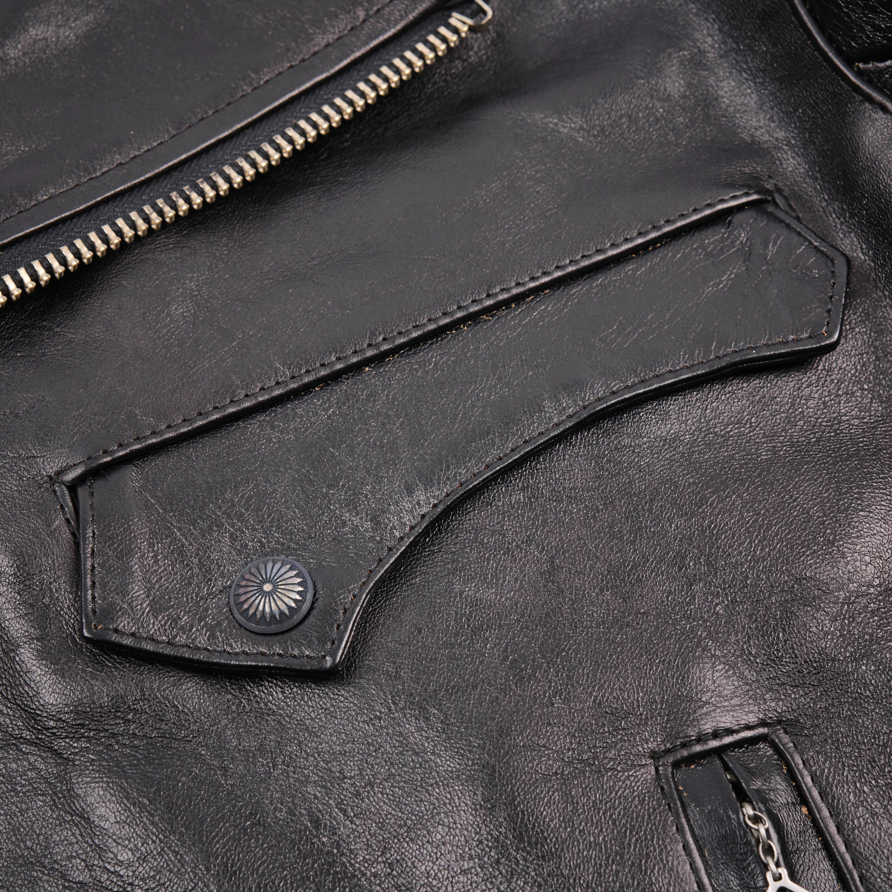 Mooch Moto Jacket Maryam Tannery Black Magic Horsehide V2 - Image 6