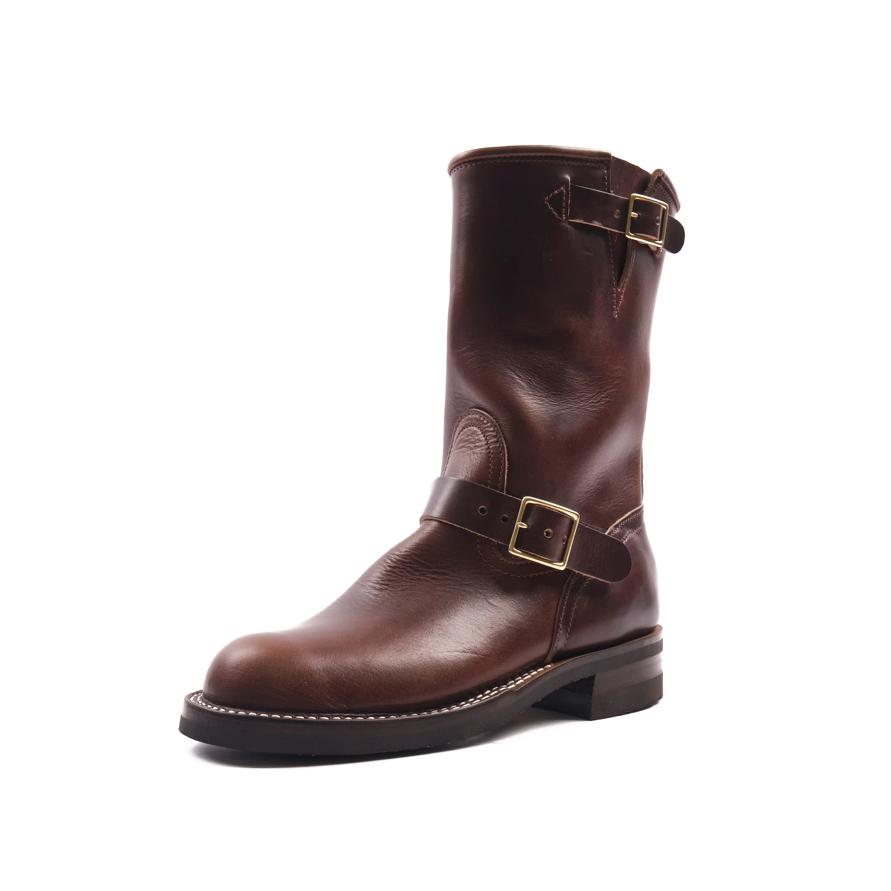 NICKS BOOTS - THE BRAKEMAN ENGINEER - HORWEEN BROWN CHROMEXCEL - Image 3