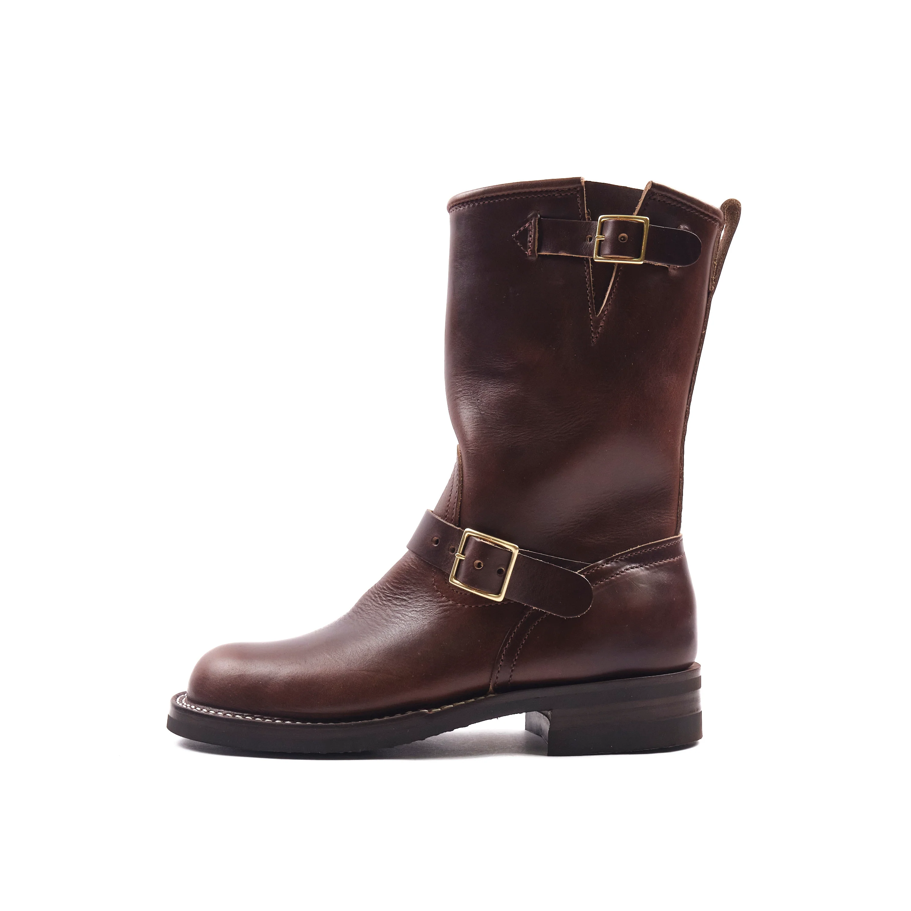 NICKS BOOTS - THE BRAKEMAN ENGINEER - HORWEEN BROWN CHROMEXCEL - Image 4
