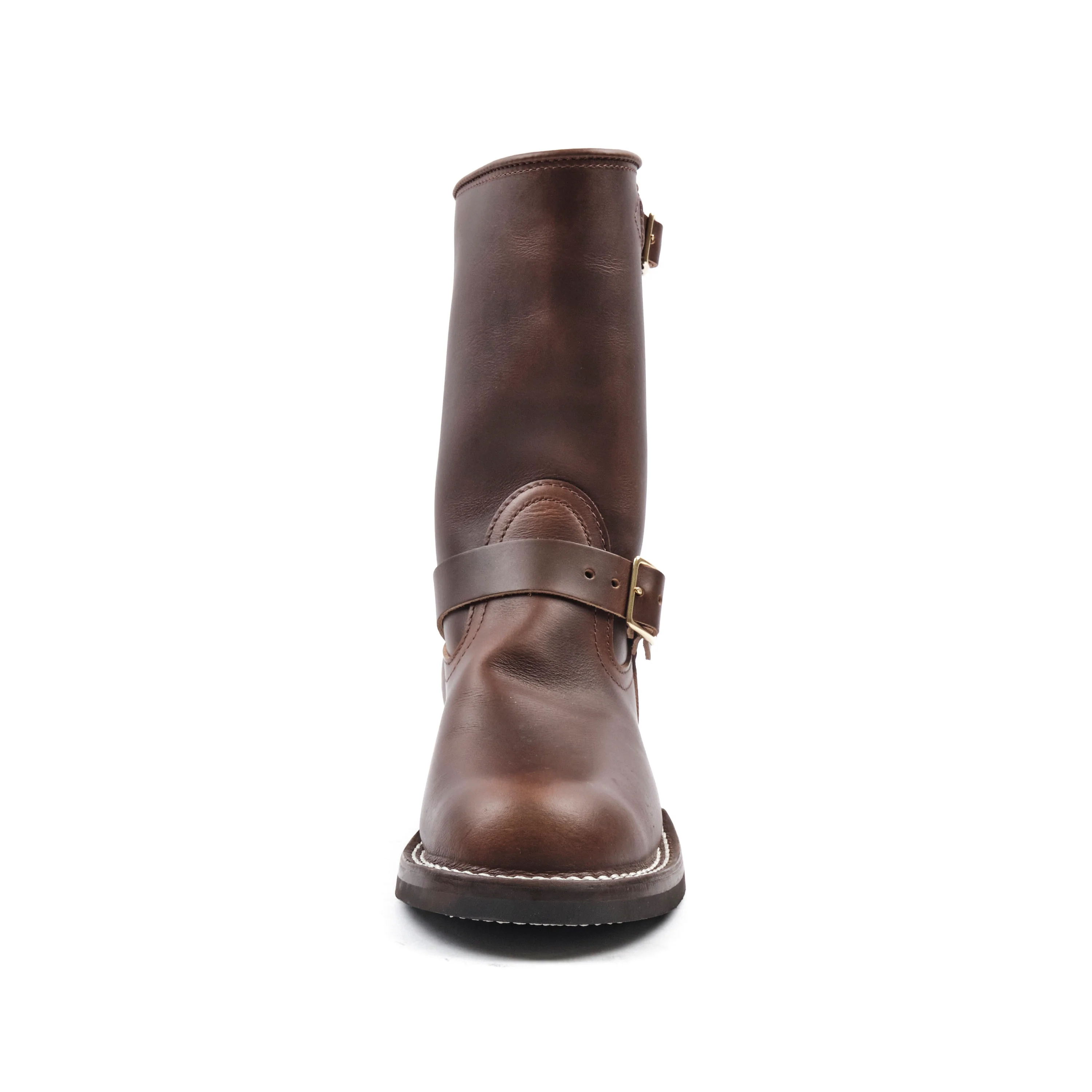 NICKS BOOTS - THE BRAKEMAN ENGINEER - HORWEEN SHACKLETON COGNAC - Image 5