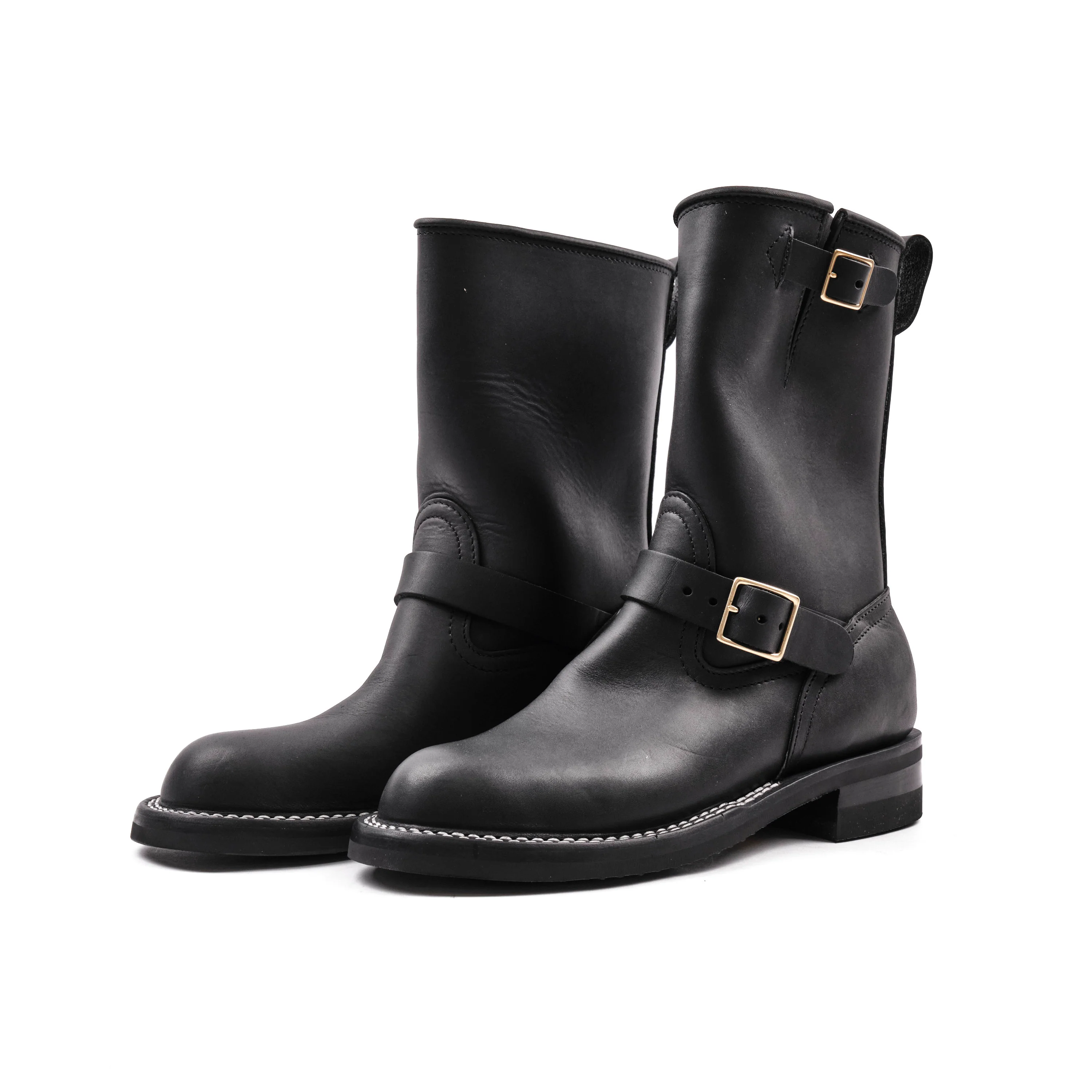 NICKS BOOTS - THE BRAKEMAN ENGINEER - HORWEEN SPOKANE BLACK
