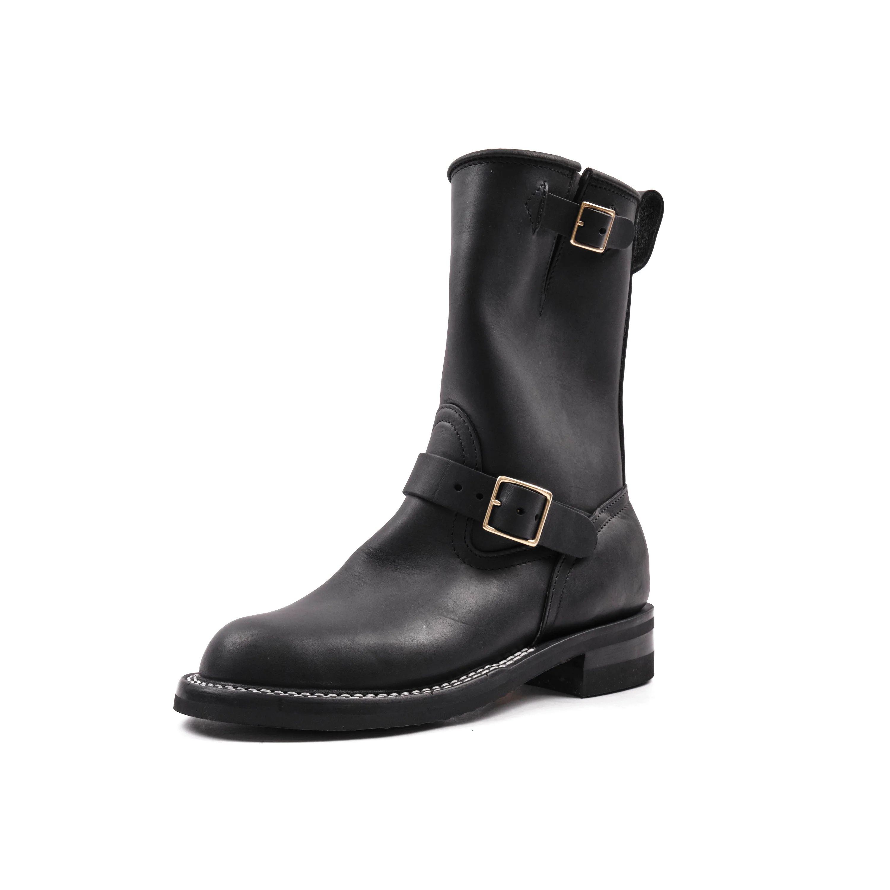 NICKS BOOTS - THE BRAKEMAN ENGINEER - HORWEEN SPOKANE BLACK - Image 3