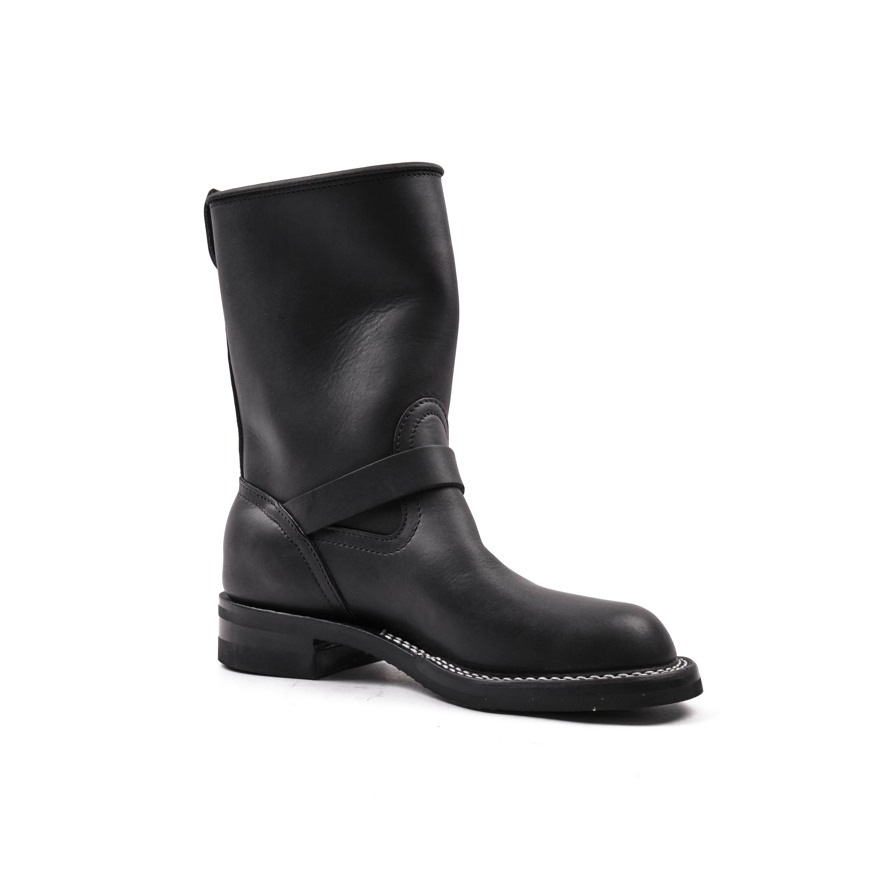 NICKS BOOTS - THE BRAKEMAN ENGINEER - HORWEEN SPOKANE BLACK - Image 4