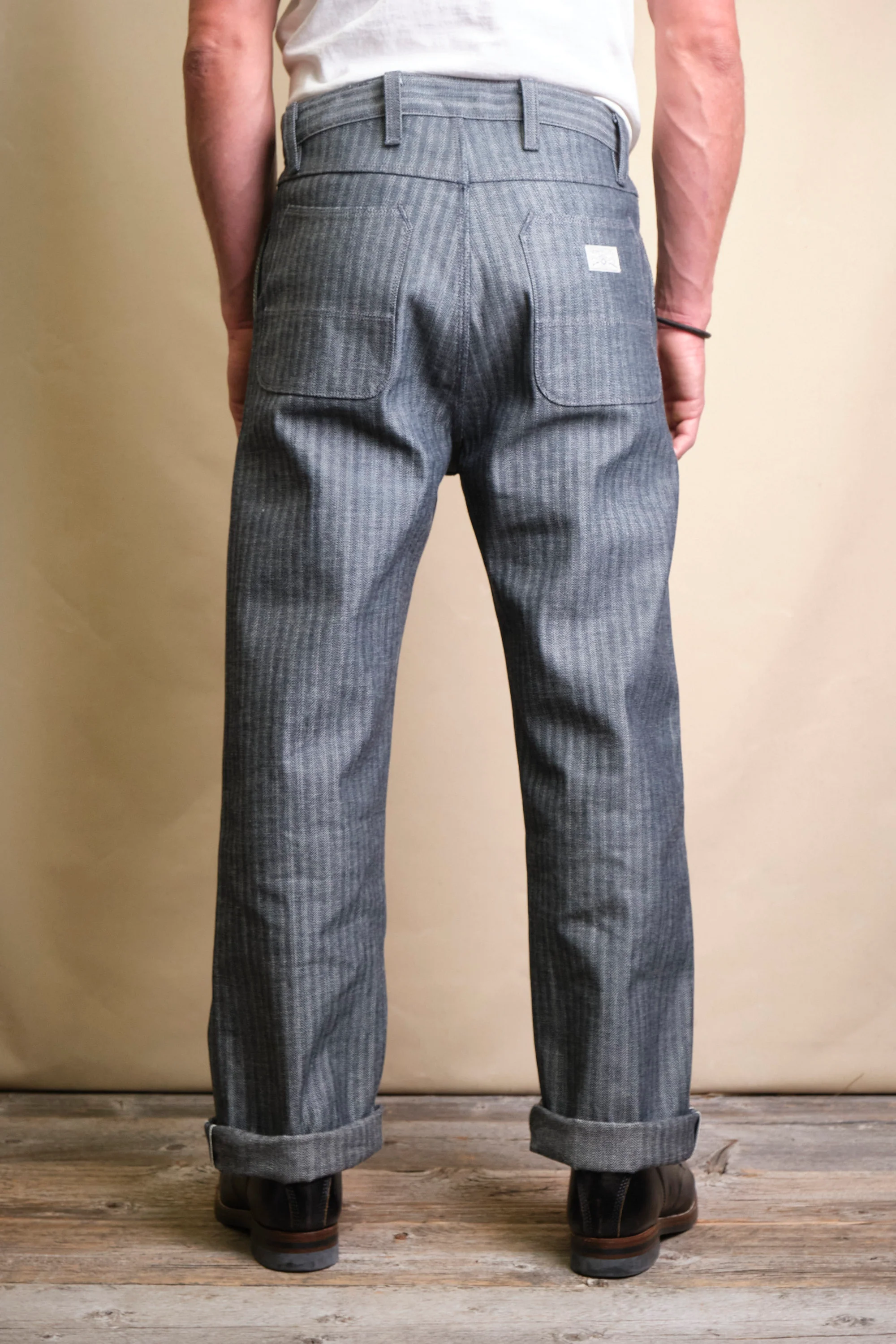 Ortega Pant 13 Ounce Grey Herringbone - Image 5