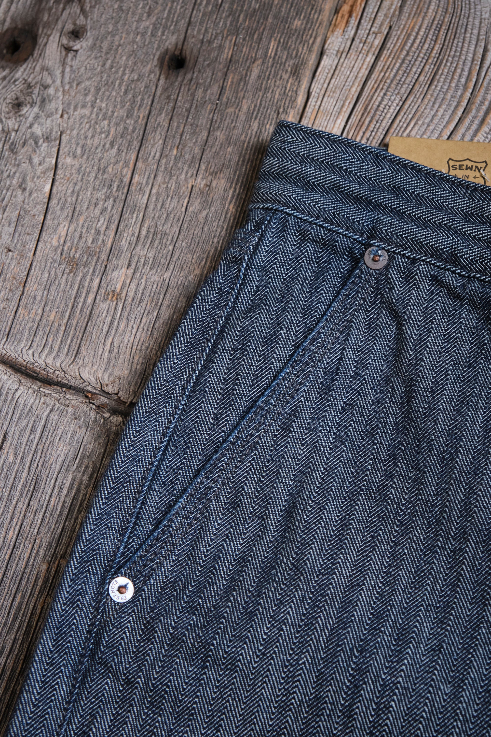 Ortega Pant 13 Ounce Grey Herringbone - Image 8