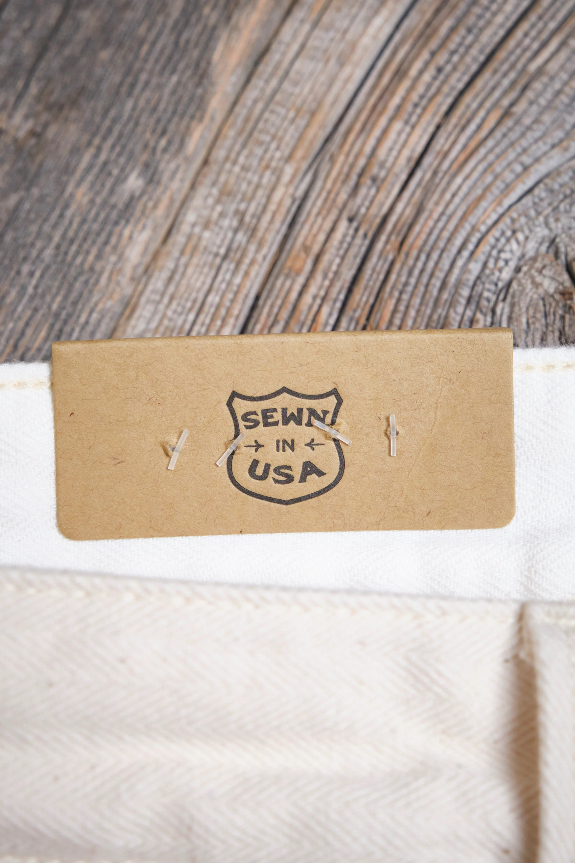 Ortega Pant 13 Ounce Natural Herringbone - Image 12