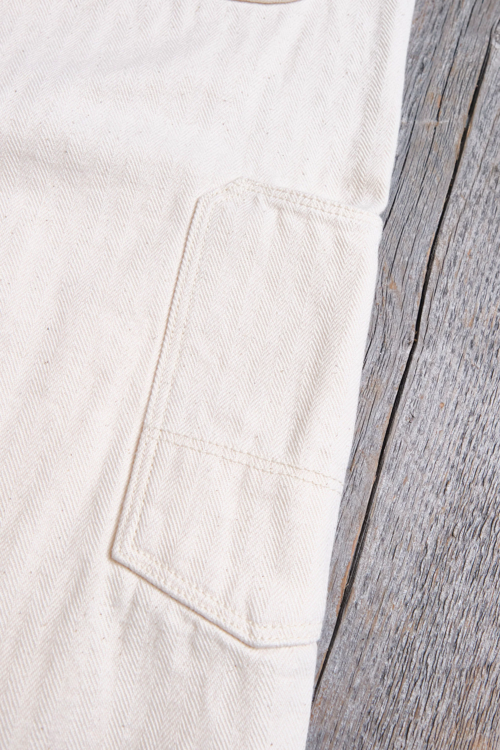 Ortega Pant 13 Ounce Natural Herringbone - Image 13