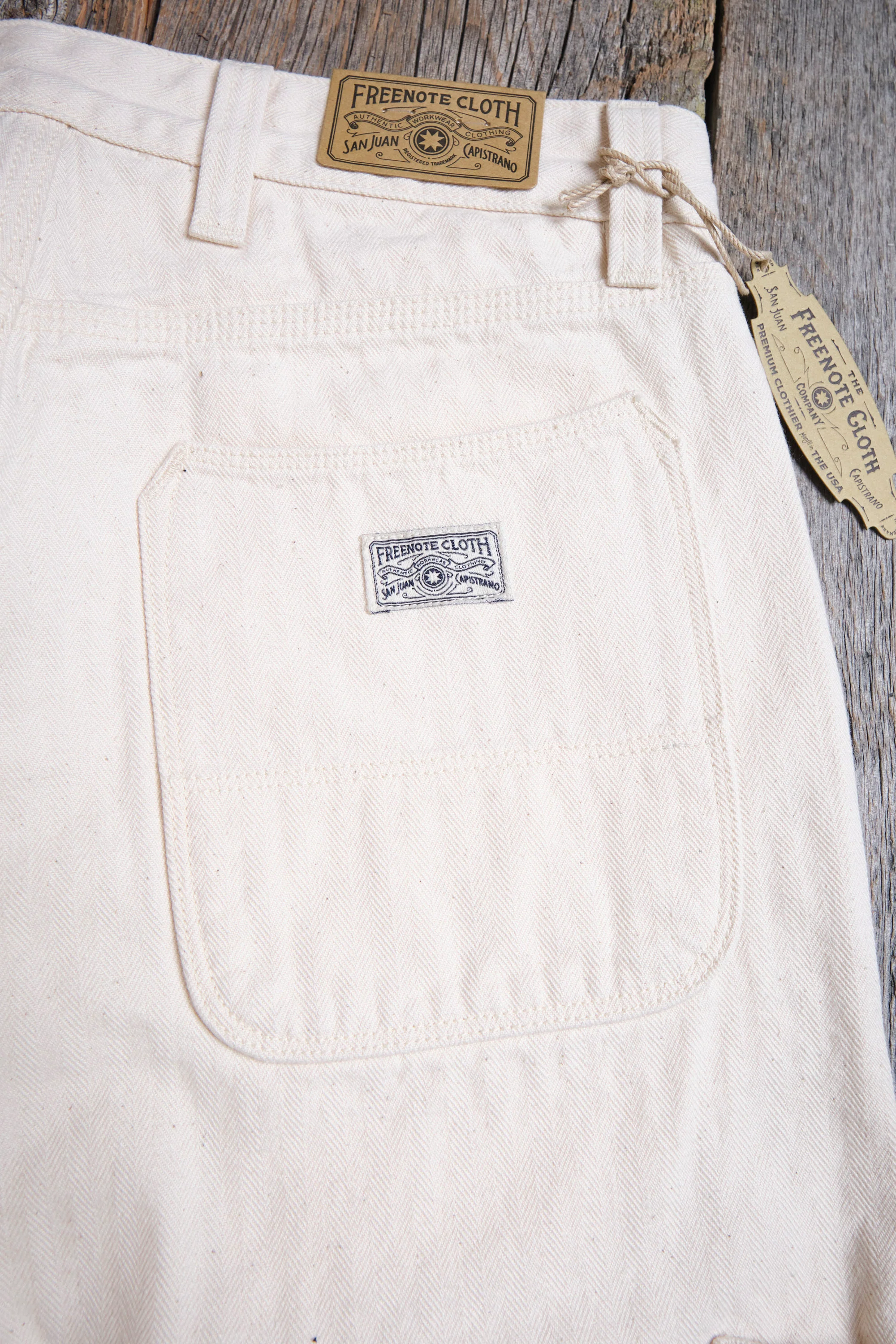 Ortega Pant 13 Ounce Natural Herringbone - Image 14
