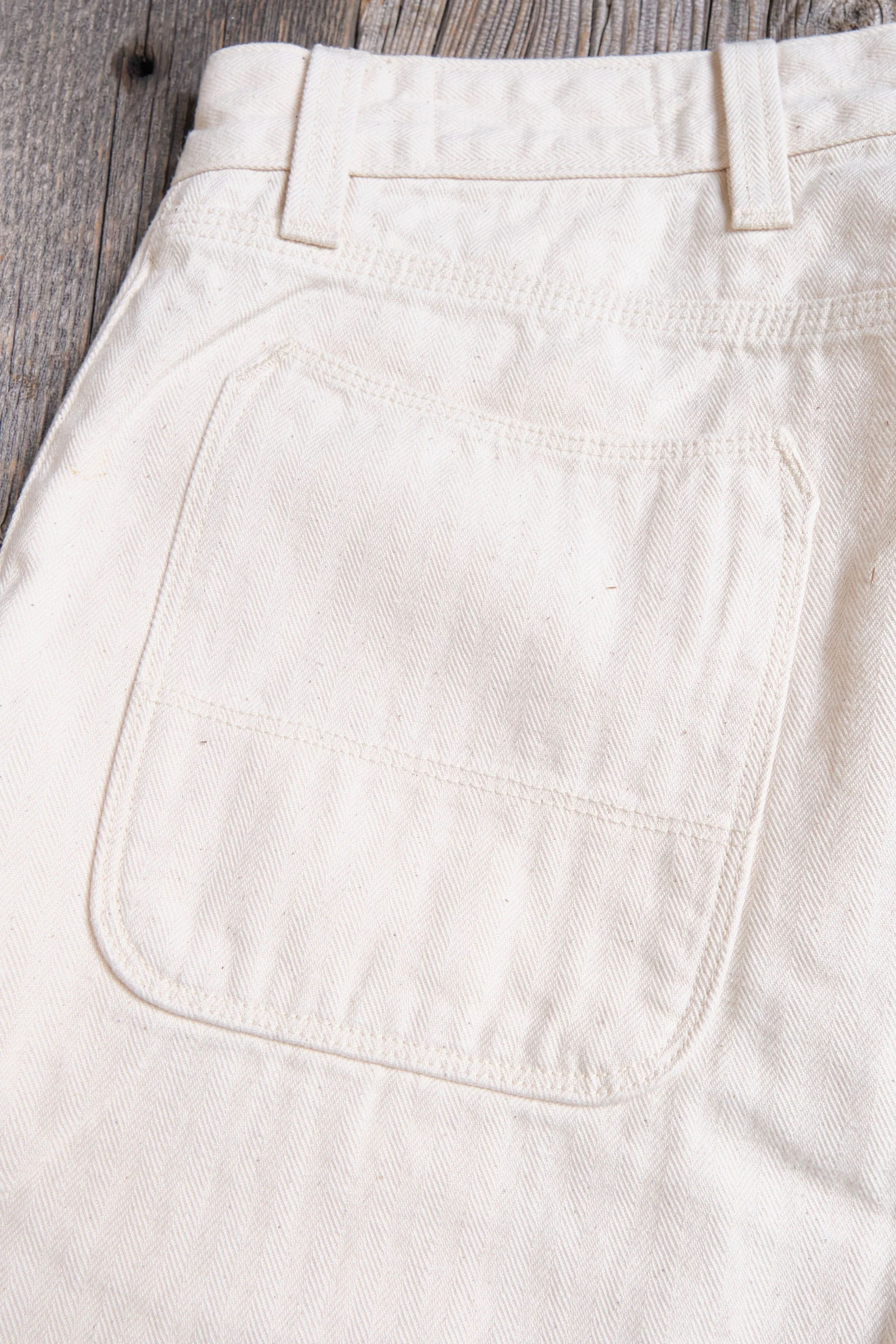 Ortega Pant 13 Ounce Natural Herringbone - Image 15