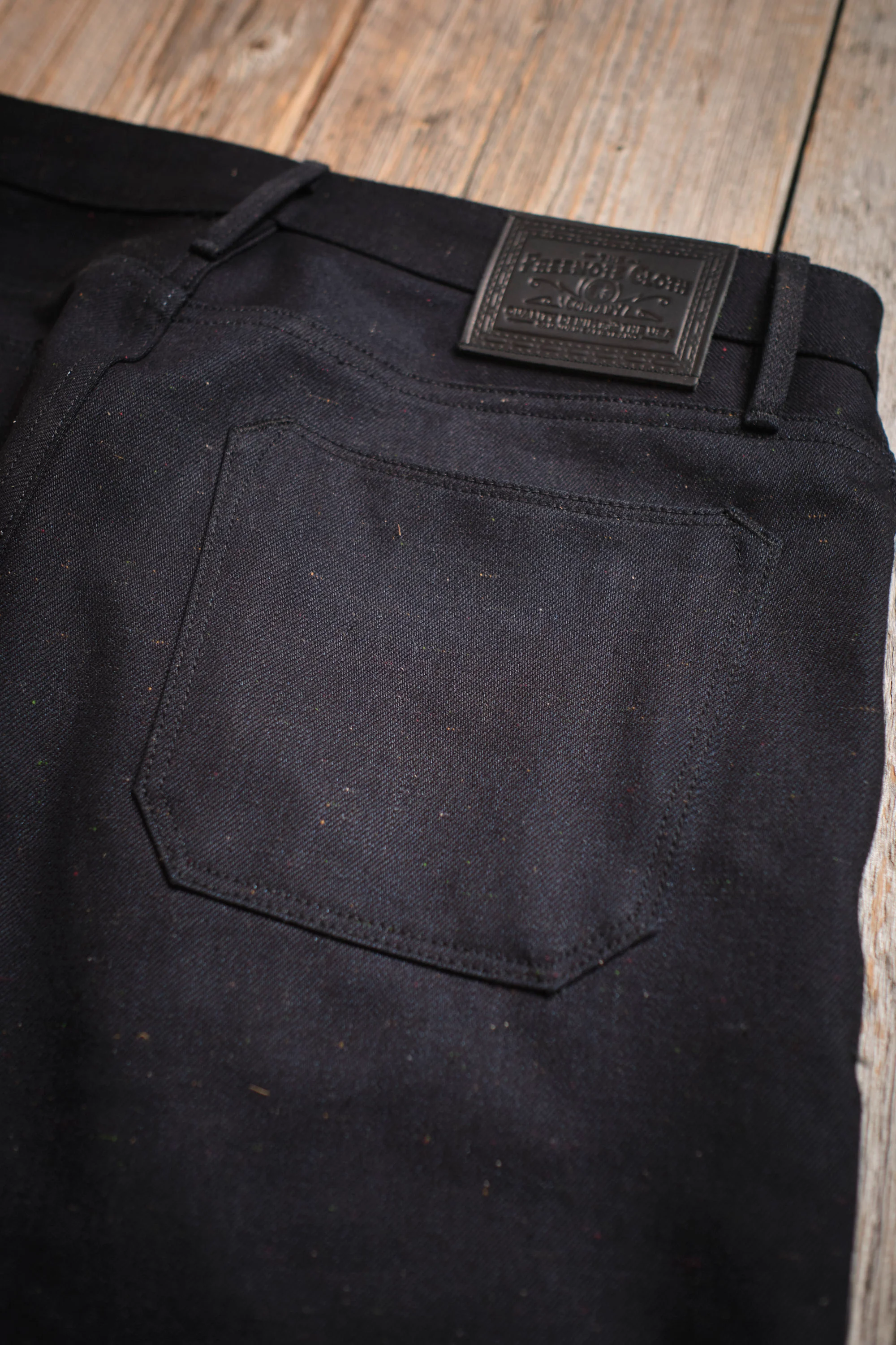 Portola 14 Ounce Raw Fleck Denim - Image 10