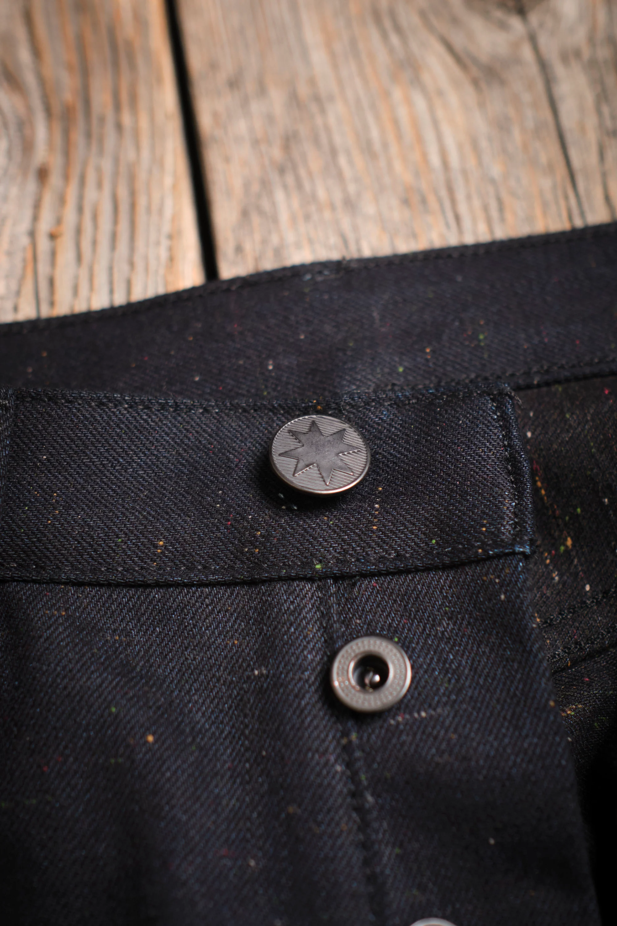 Portola 14 Ounce Raw Fleck Denim - Image 9