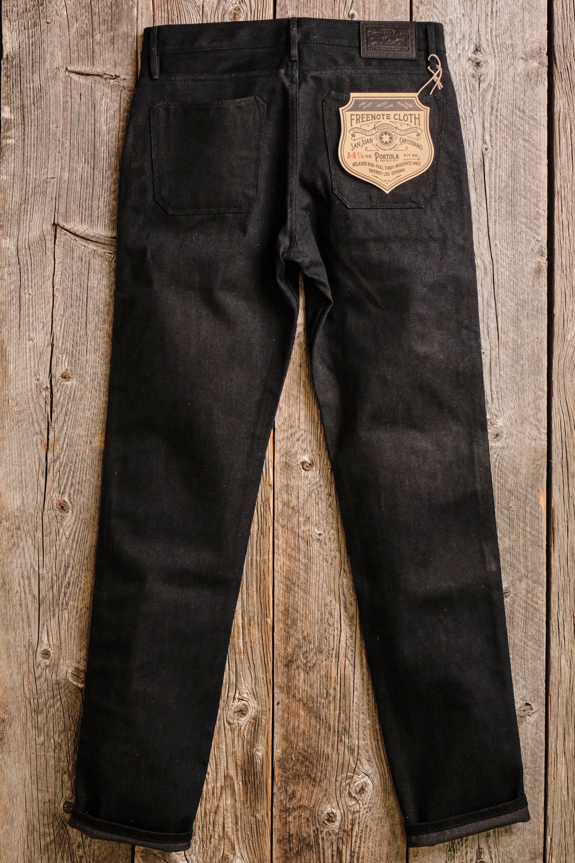 Portola Classic Taper <span> Raw 14.25 Ounce Black Grey </span> - Image 5