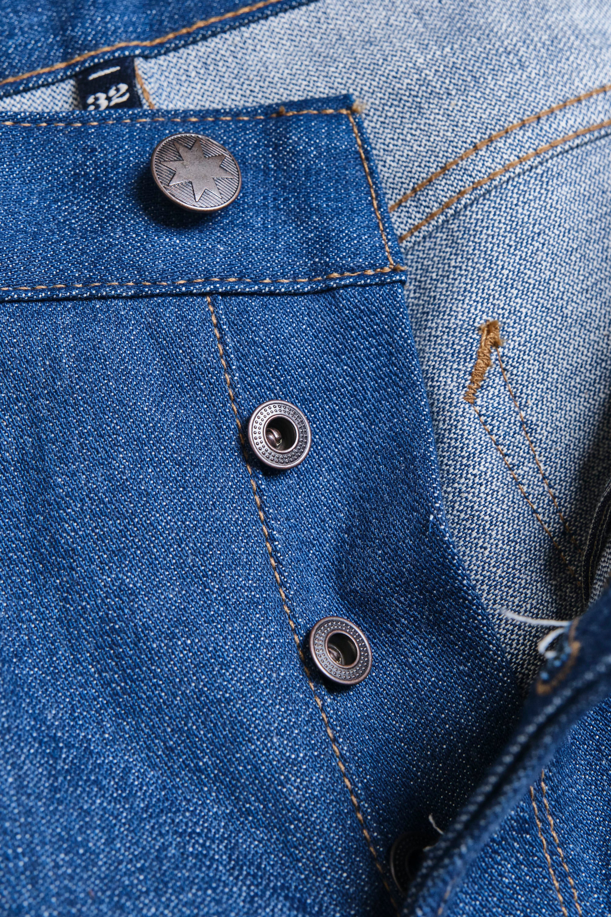 Portola Classic Taper 12 Ounce Vintage Blue Denim - Image 11
