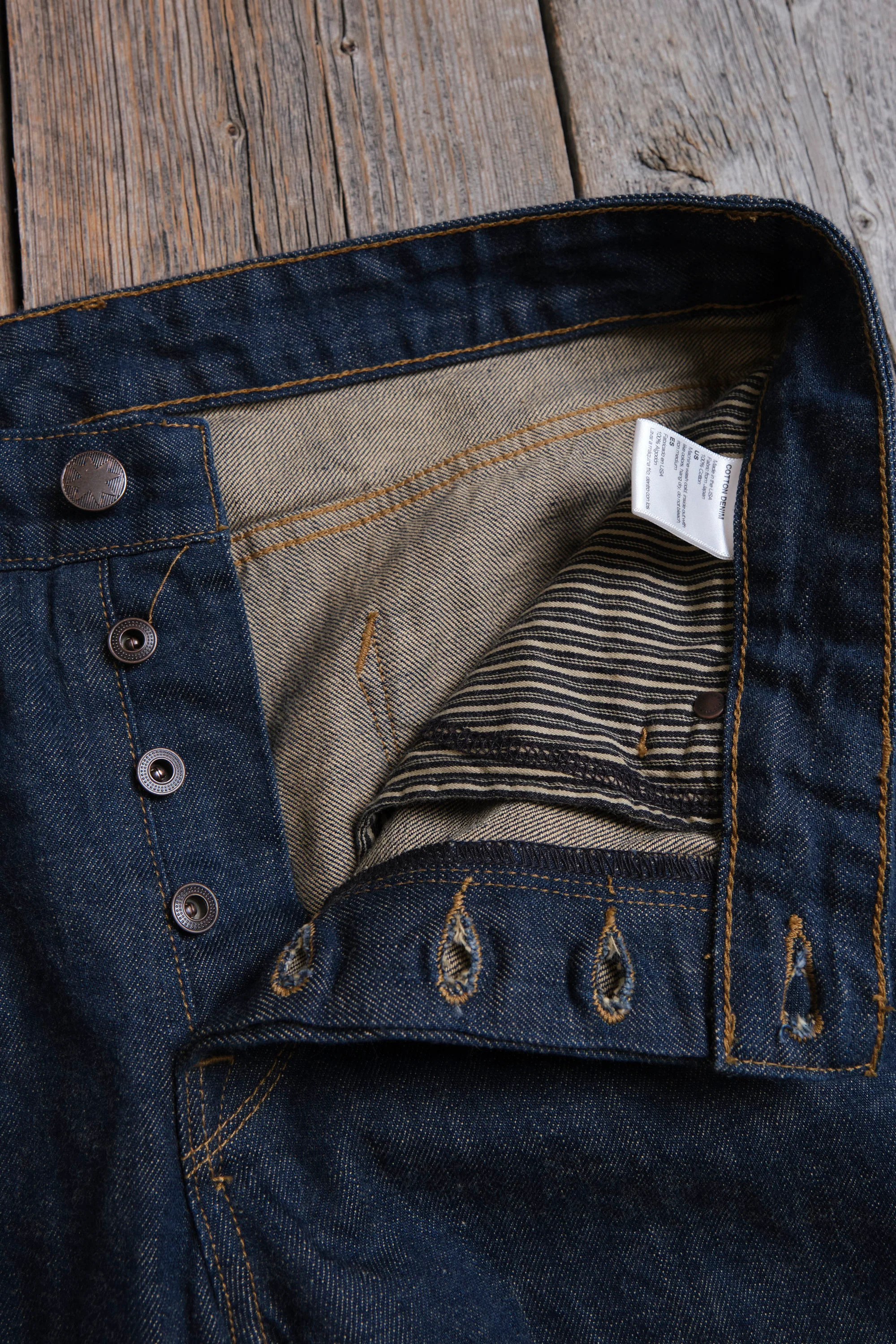 Portola Classic Taper 13 Ounce Natural Rinsed Denim - Image 10
