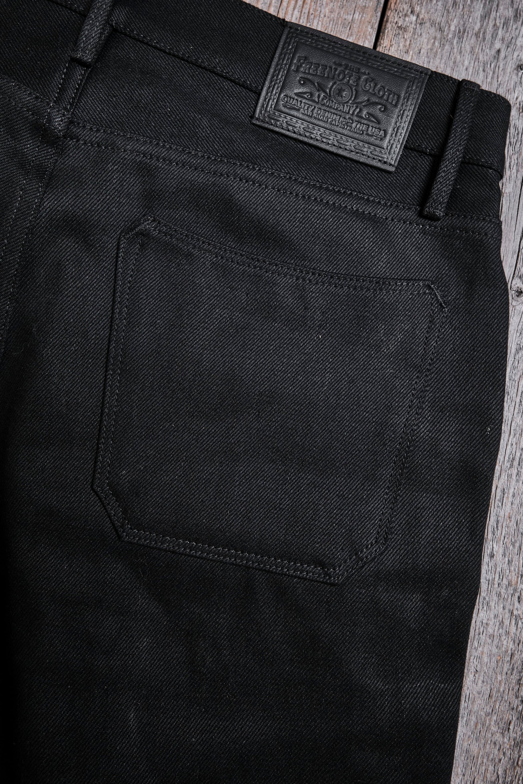 Portola Classic Taper 15.75 Ounce Black Denim - Image 12