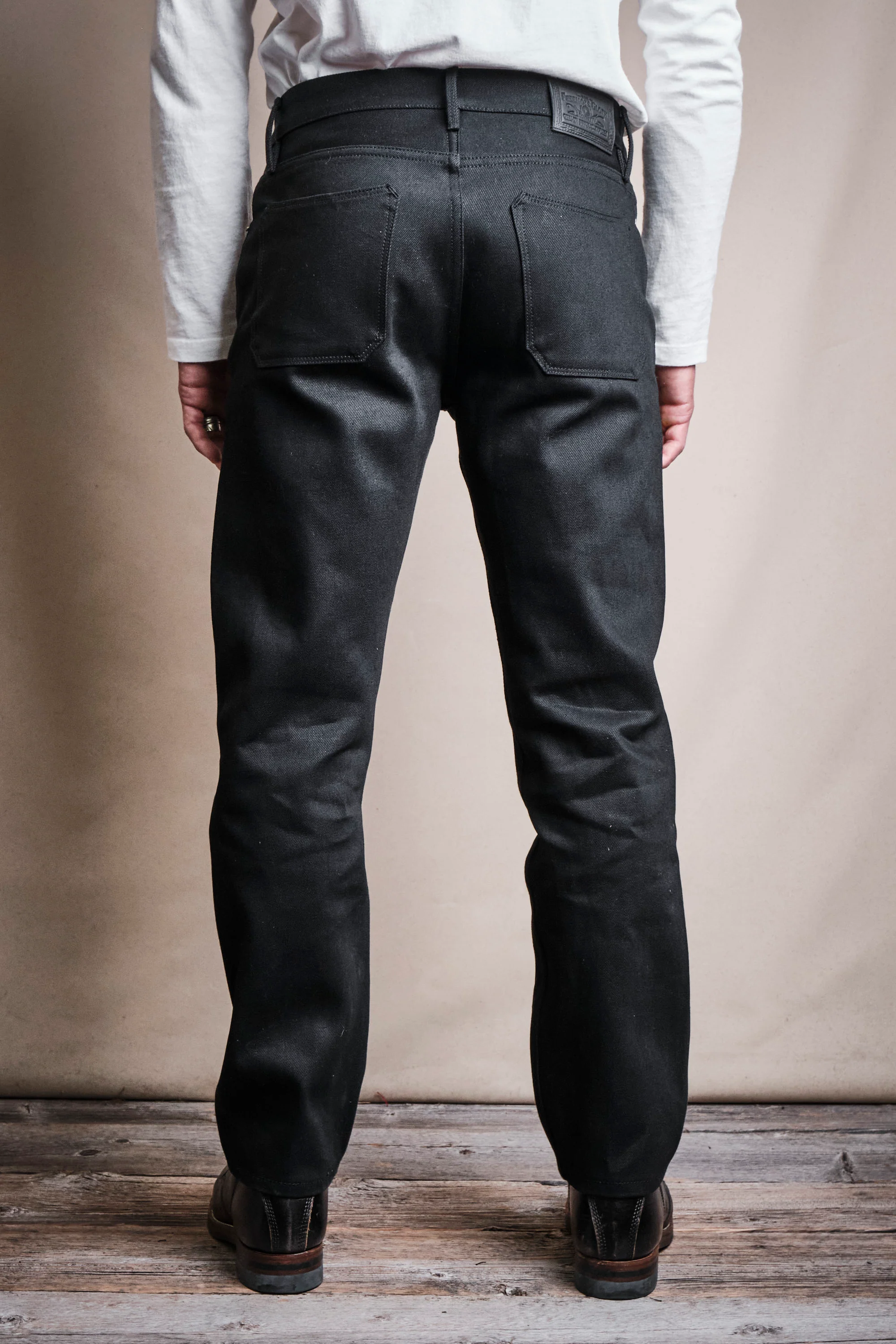 Portola Classic Taper 15.75 Ounce Black Denim - Image 5