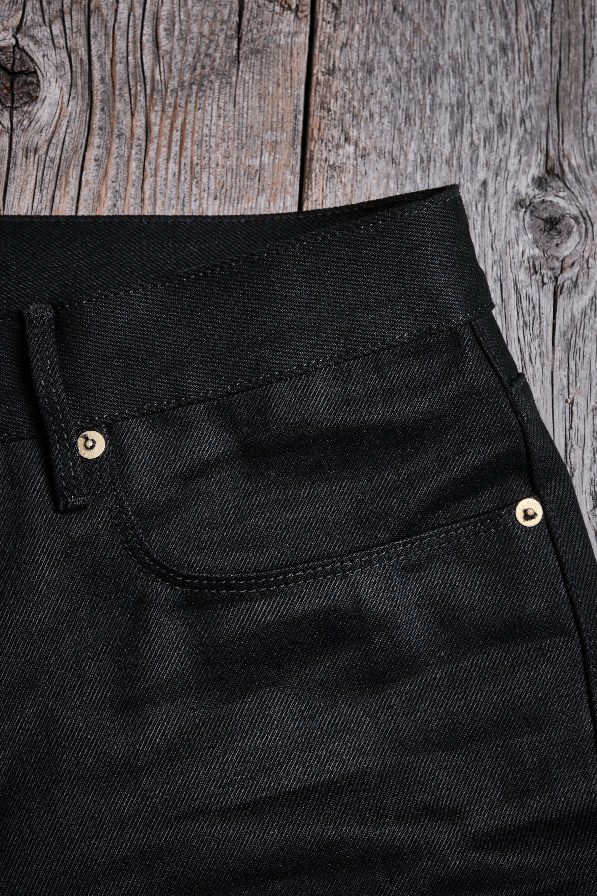 Portola Classic Taper 15.75 Ounce Black Denim - Image 8