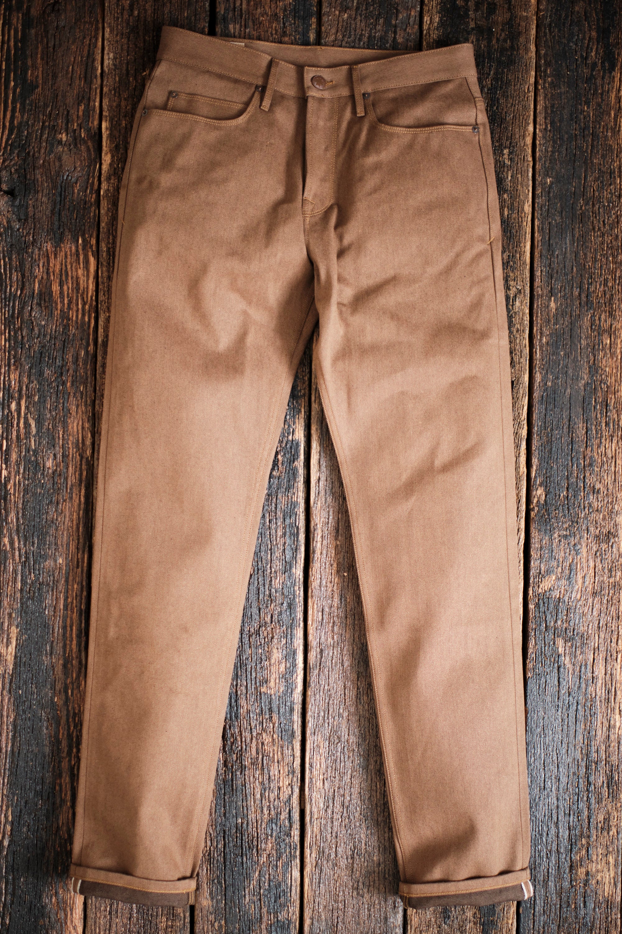 Portola Classic Taper <span> 15 Ounce Brown Denim </span> - Image 6