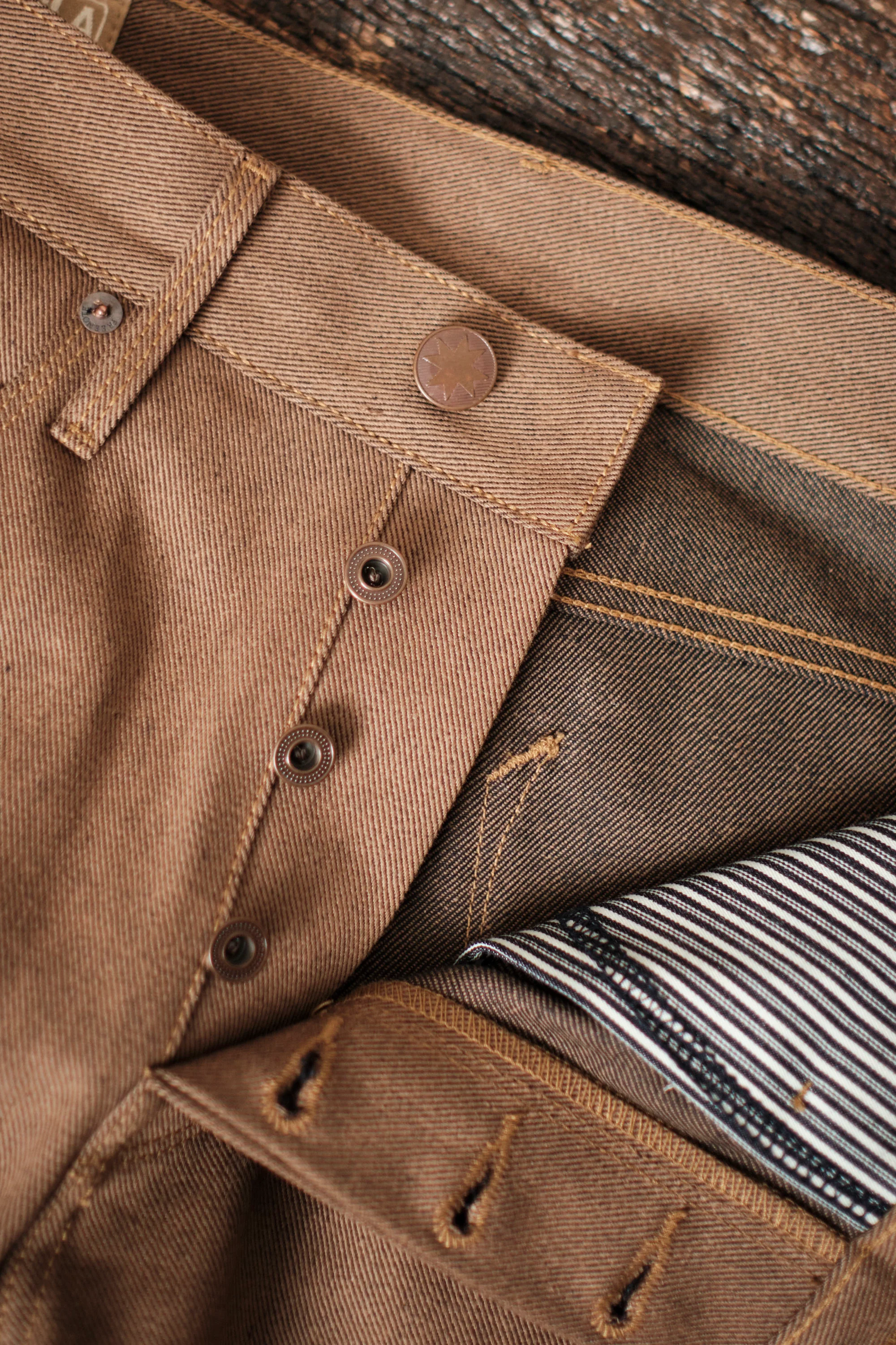 Portola Classic Taper <span> 15 Ounce Brown Denim </span> - Image 9