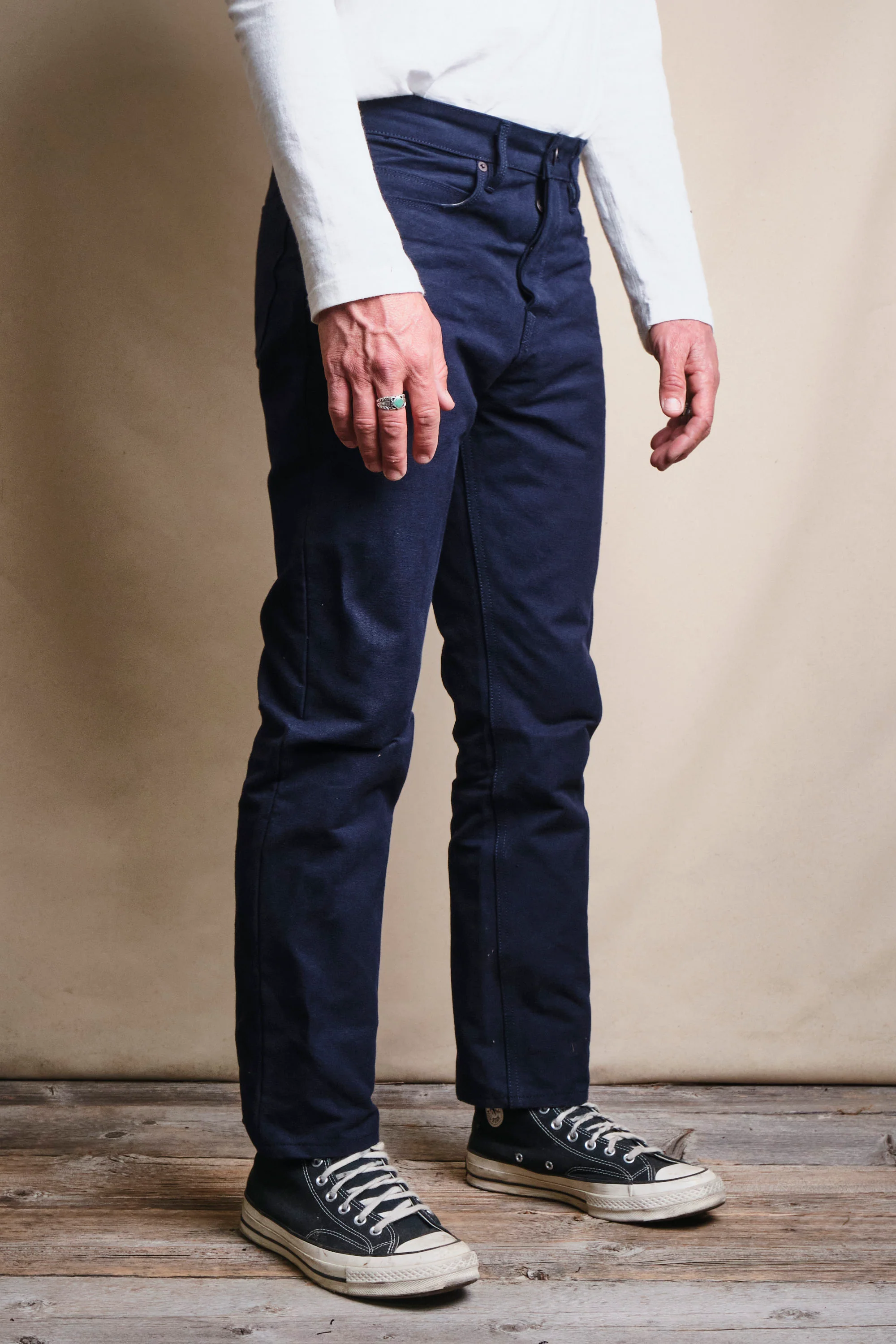 Portola Classic Taper 15 Ounce Navy Canvas - Image 3