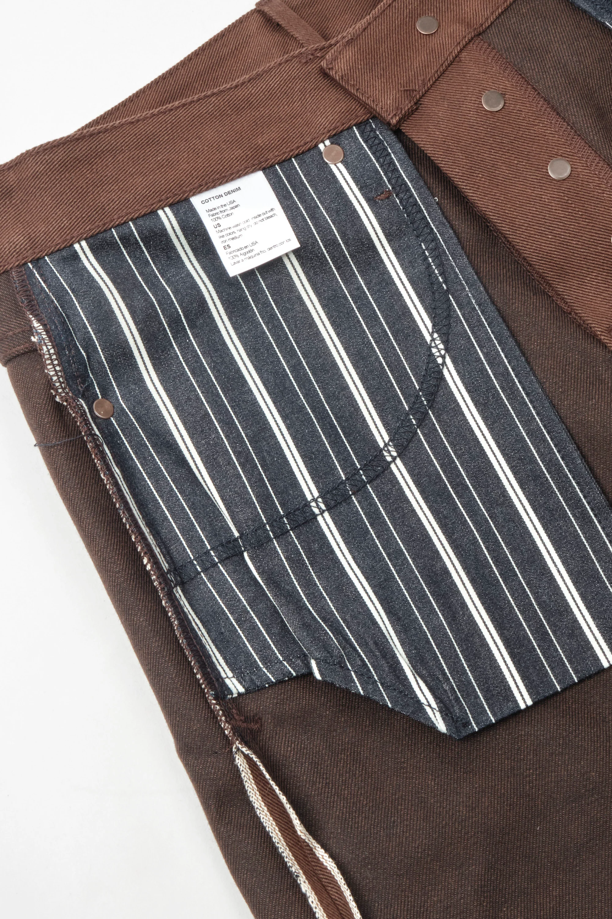 Portola 15 Ounce Dark Brown Denim - Image 17