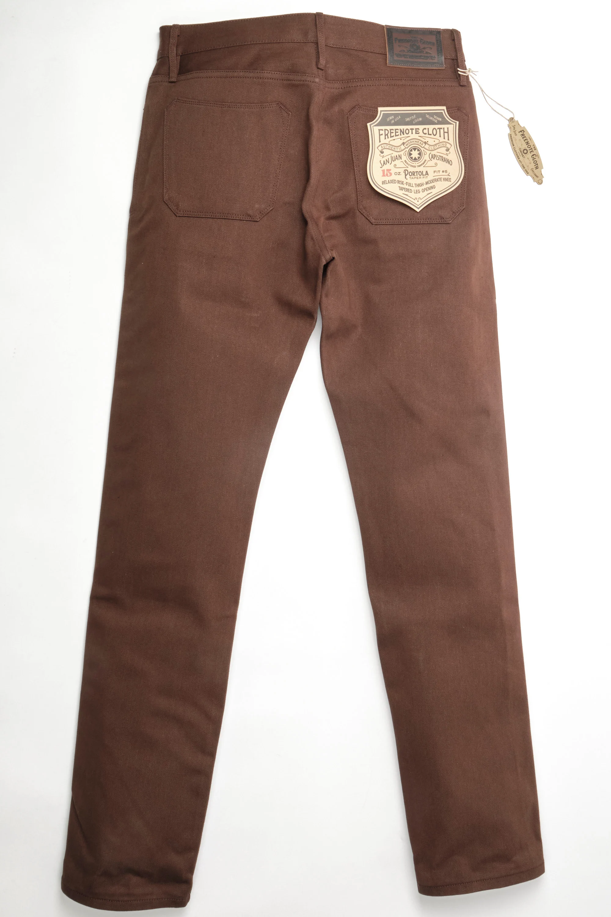 Portola 15 Ounce Dark Brown Denim - Image 7