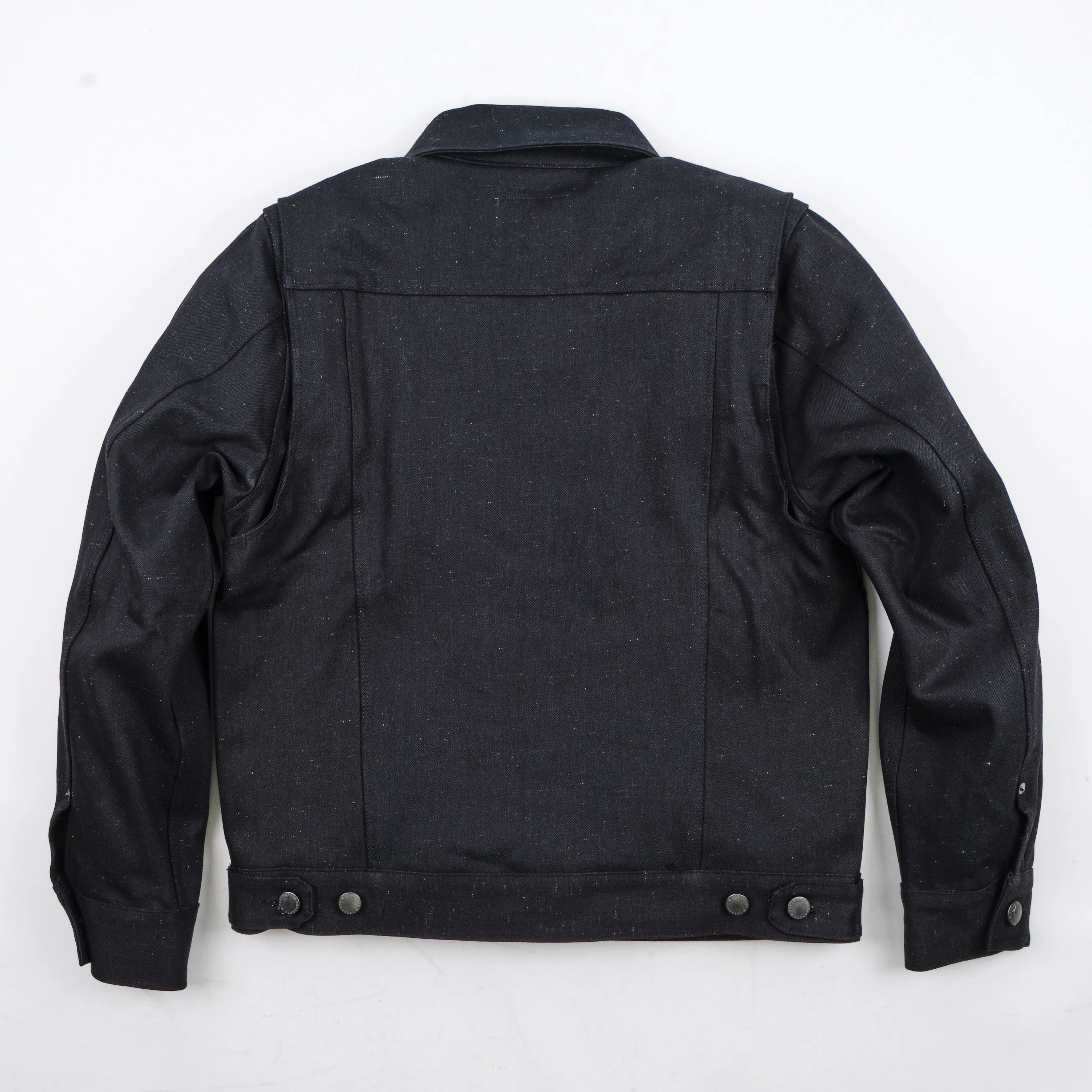 Riders Jacket 14 Ounce Raw Fleck - Image 12