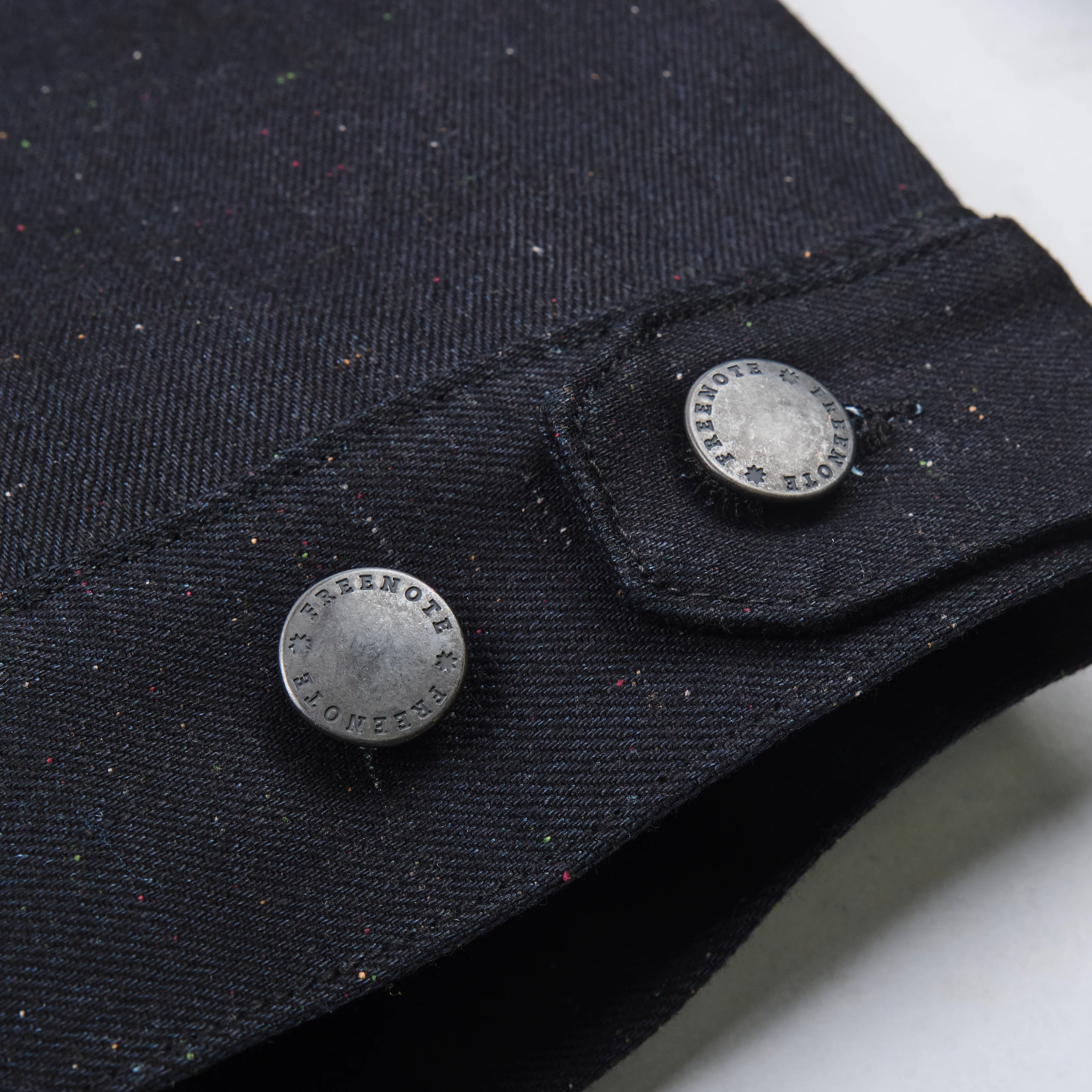 Riders Jacket 14 Ounce Raw Fleck - Image 13