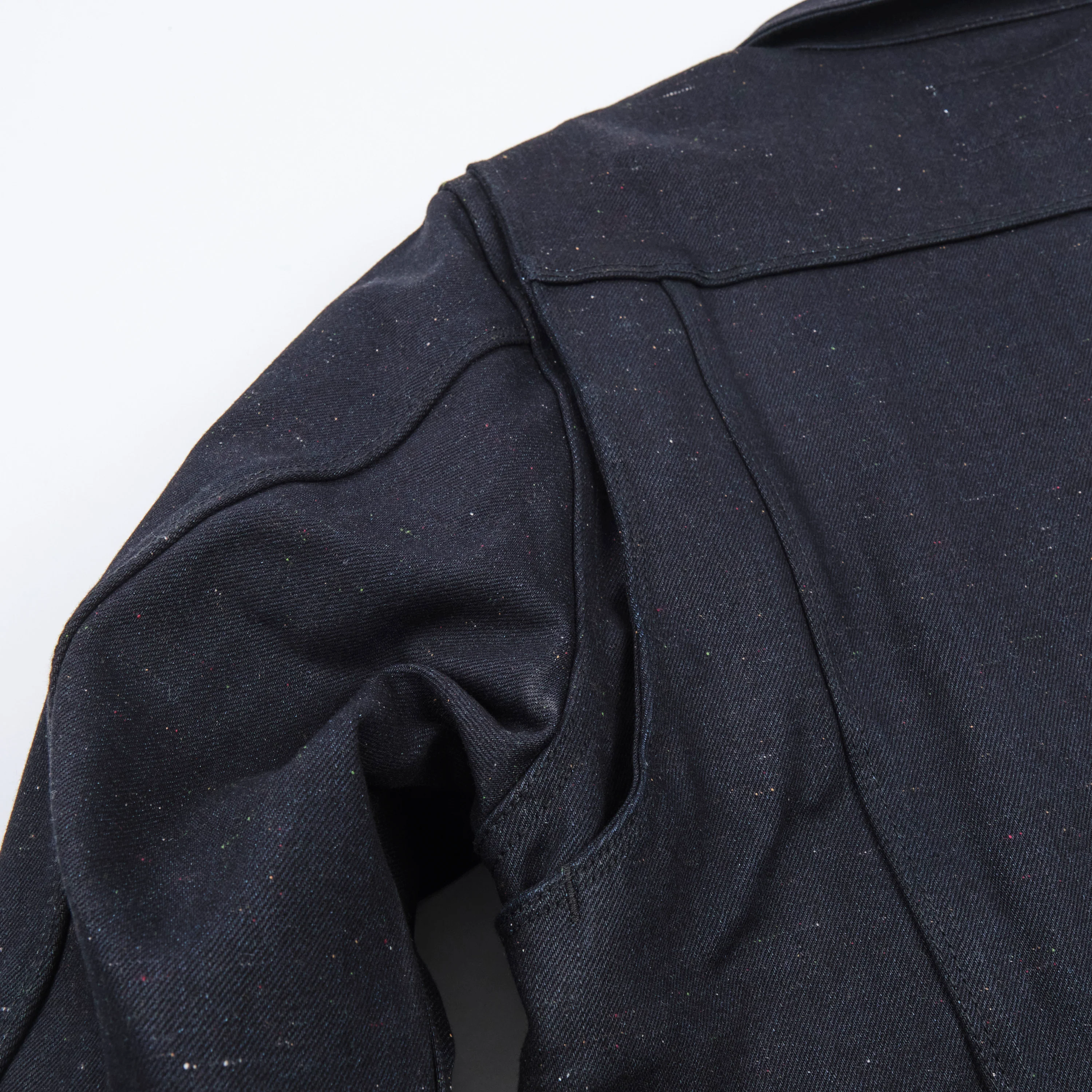 Riders Jacket 14 Ounce Raw Fleck - Image 9