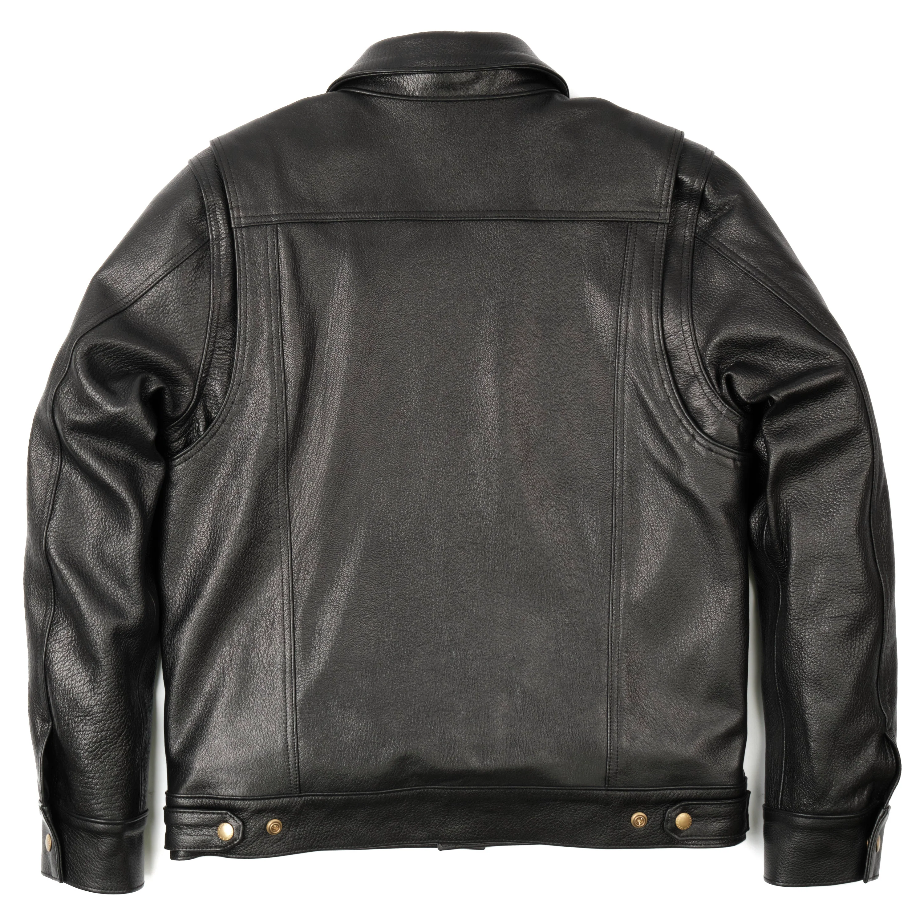 Riders Jacket Black Goatskin Leather - Image 10