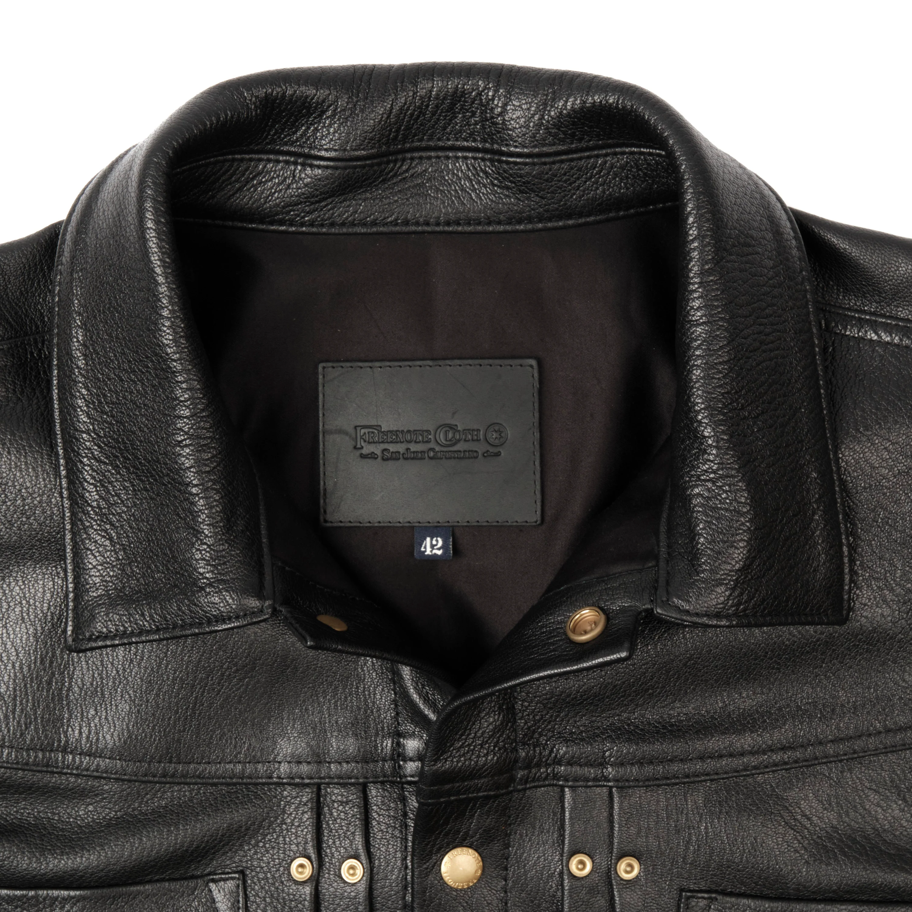 Riders Jacket Black Goatskin Leather - Image 3
