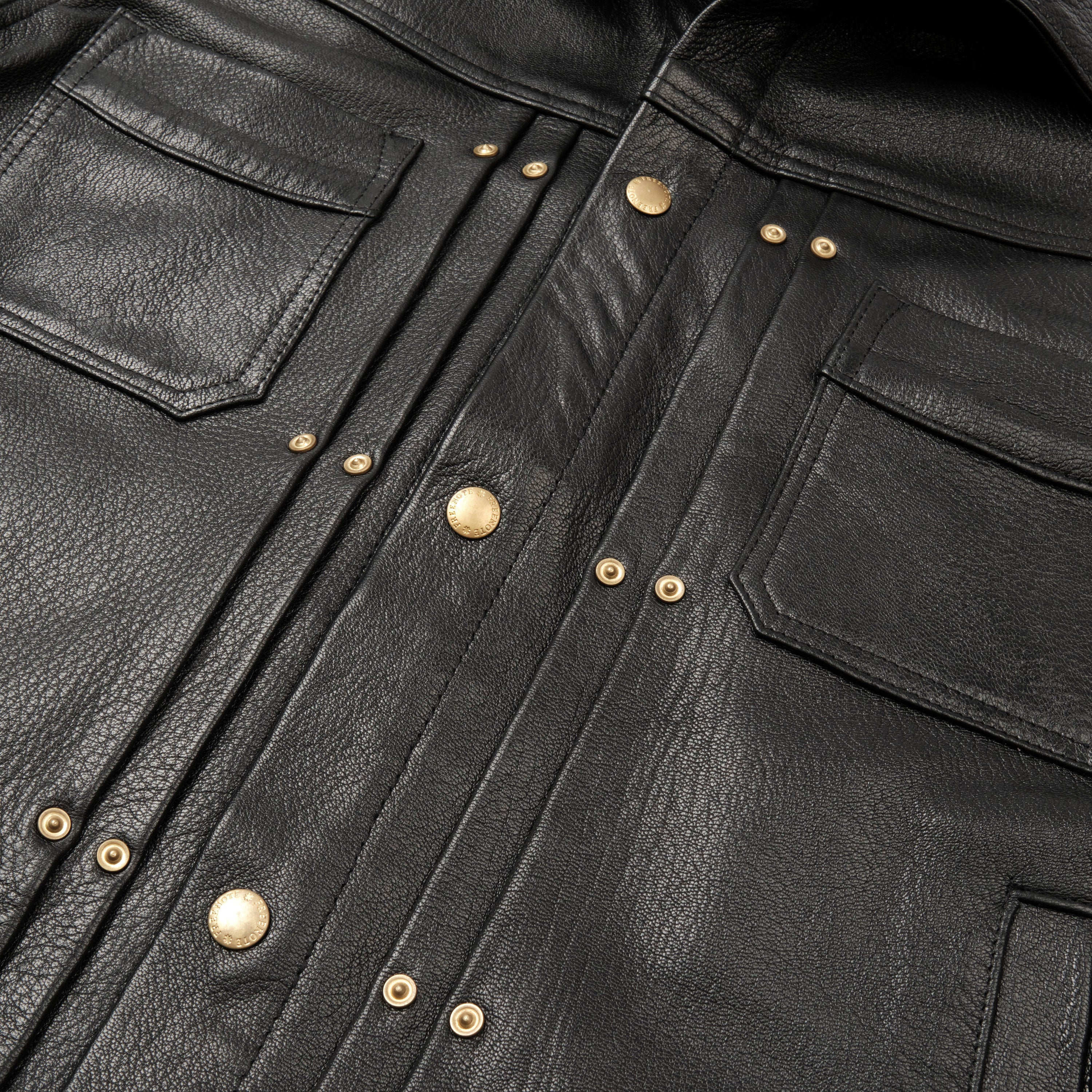 Riders Jacket Black Goatskin Leather - Image 4