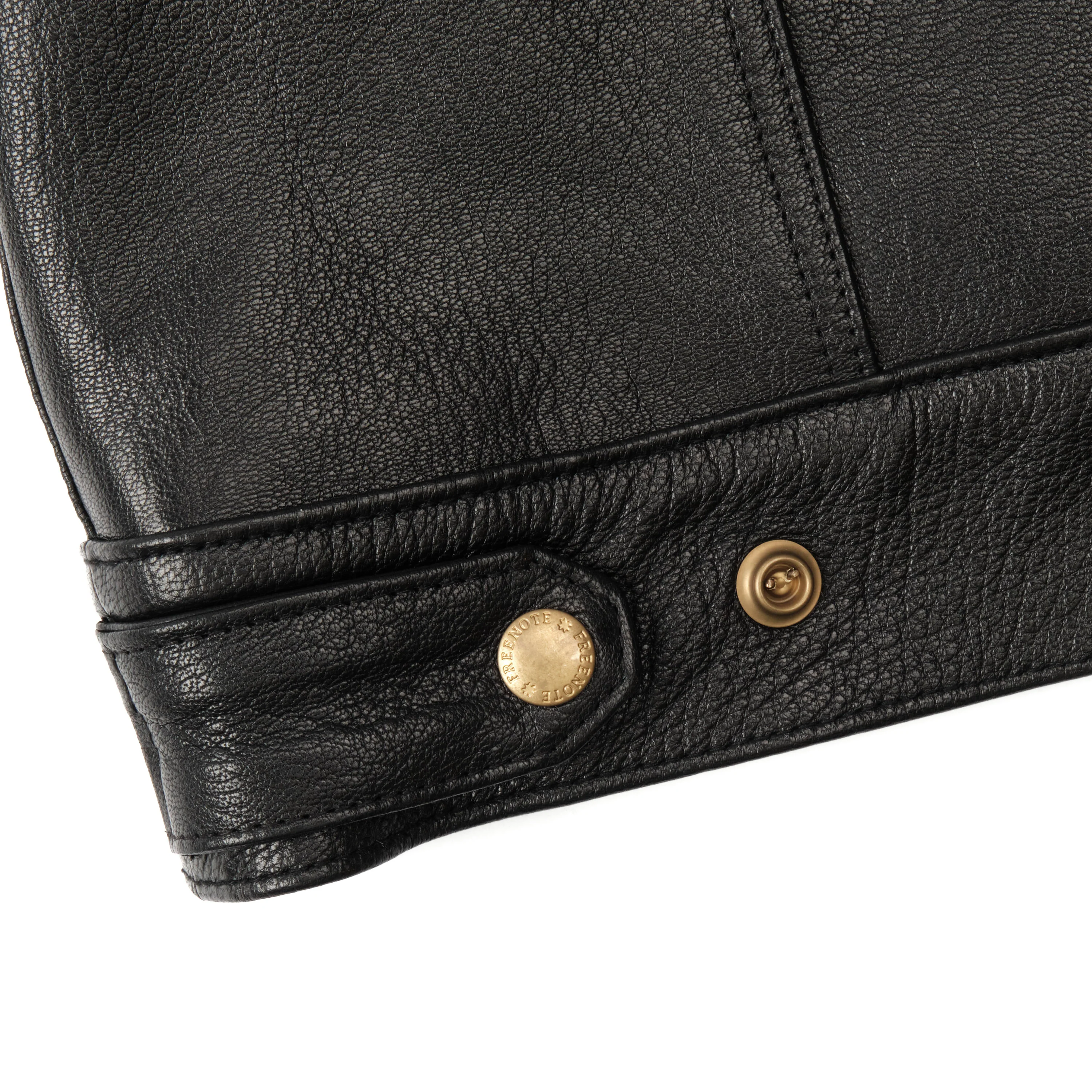 Riders Jacket Black Goatskin Leather - Image 7