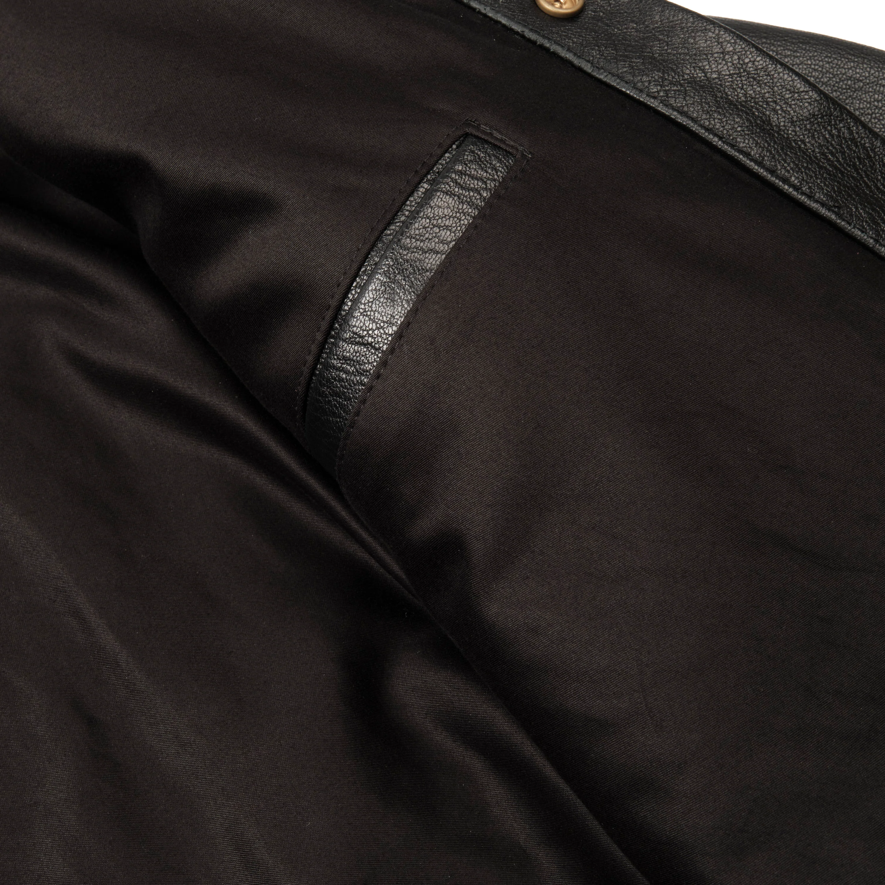 Riders Jacket Black Goatskin Leather - Image 9