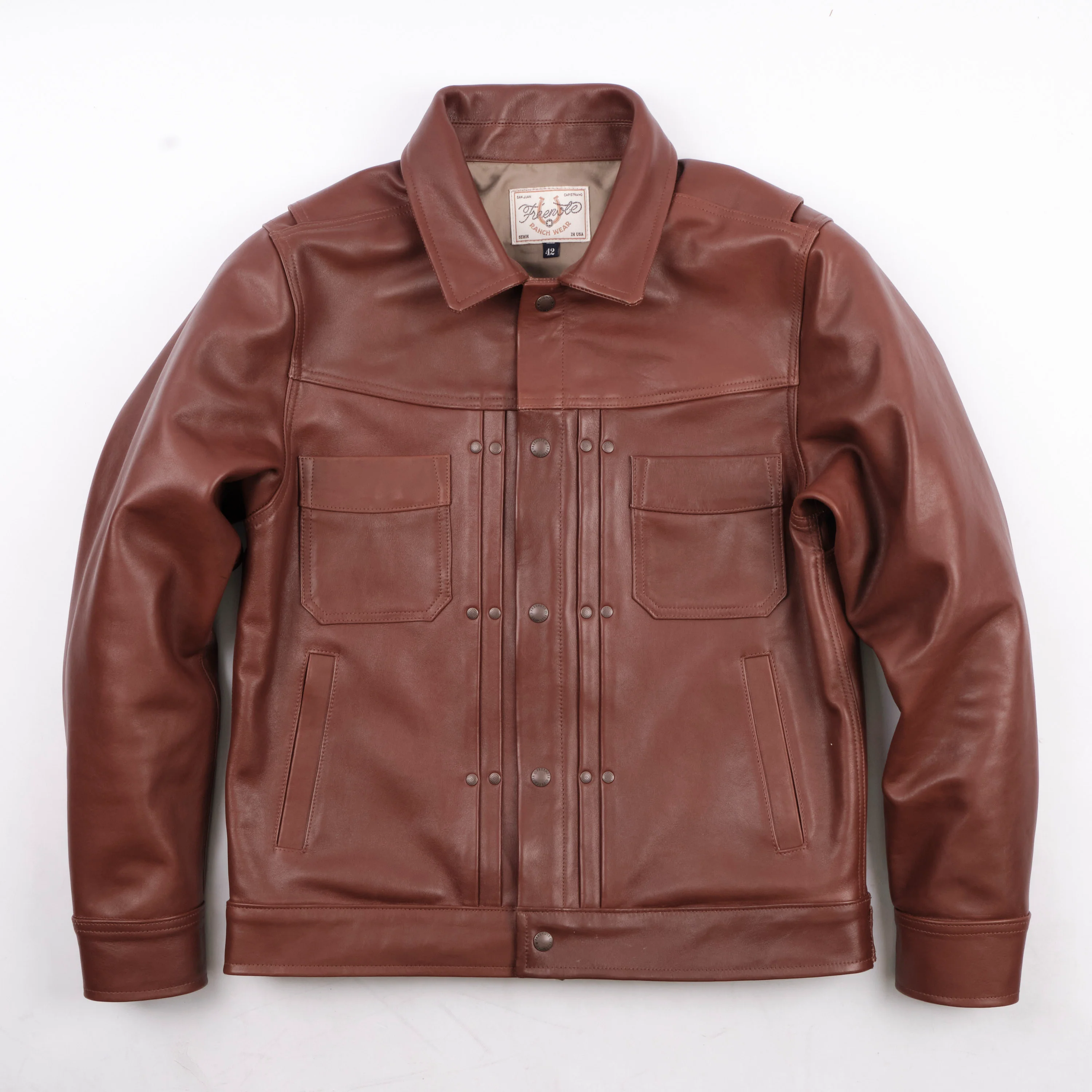 Riders Jacket Brown Boston Leather