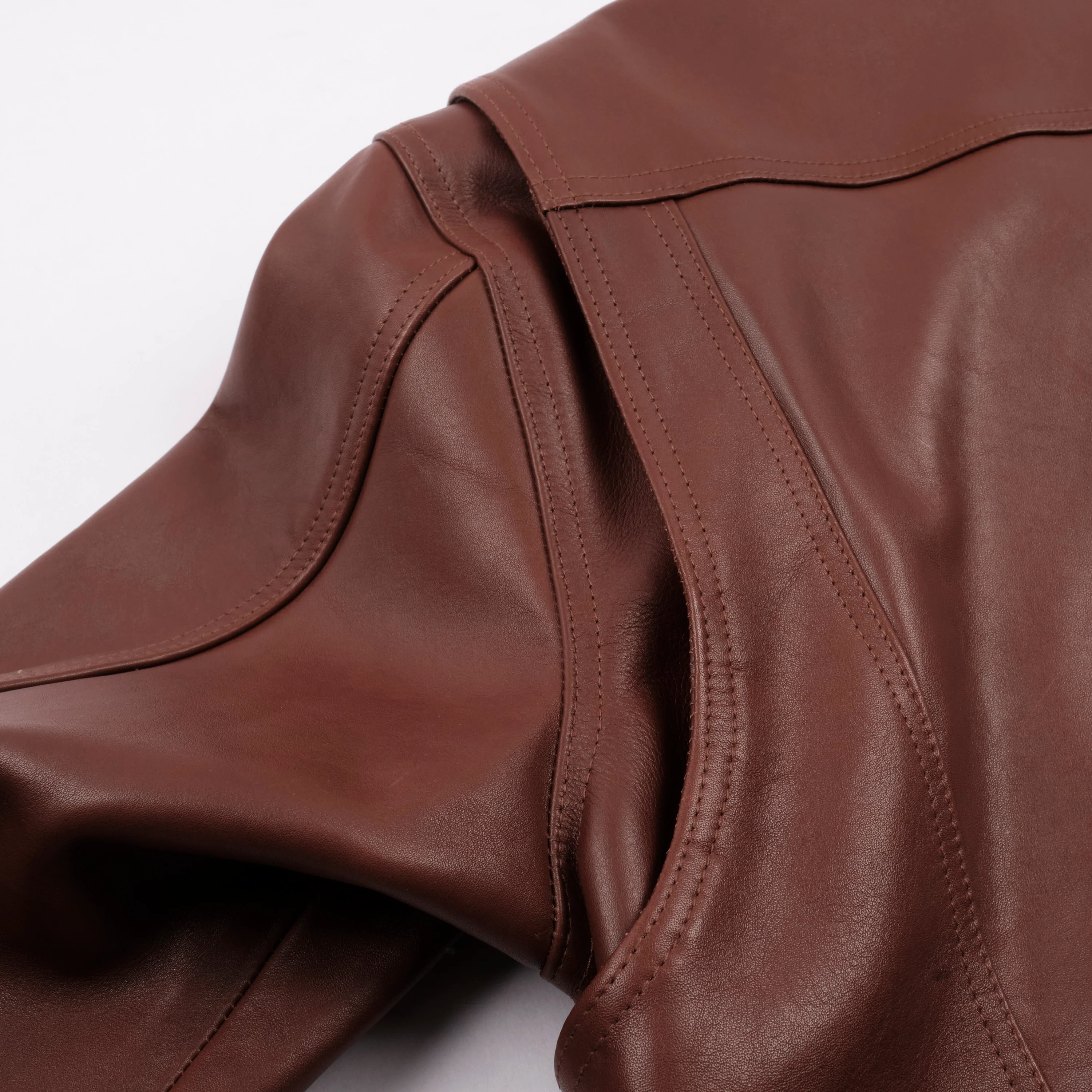 Riders Jacket Brown Boston Leather - Image 10