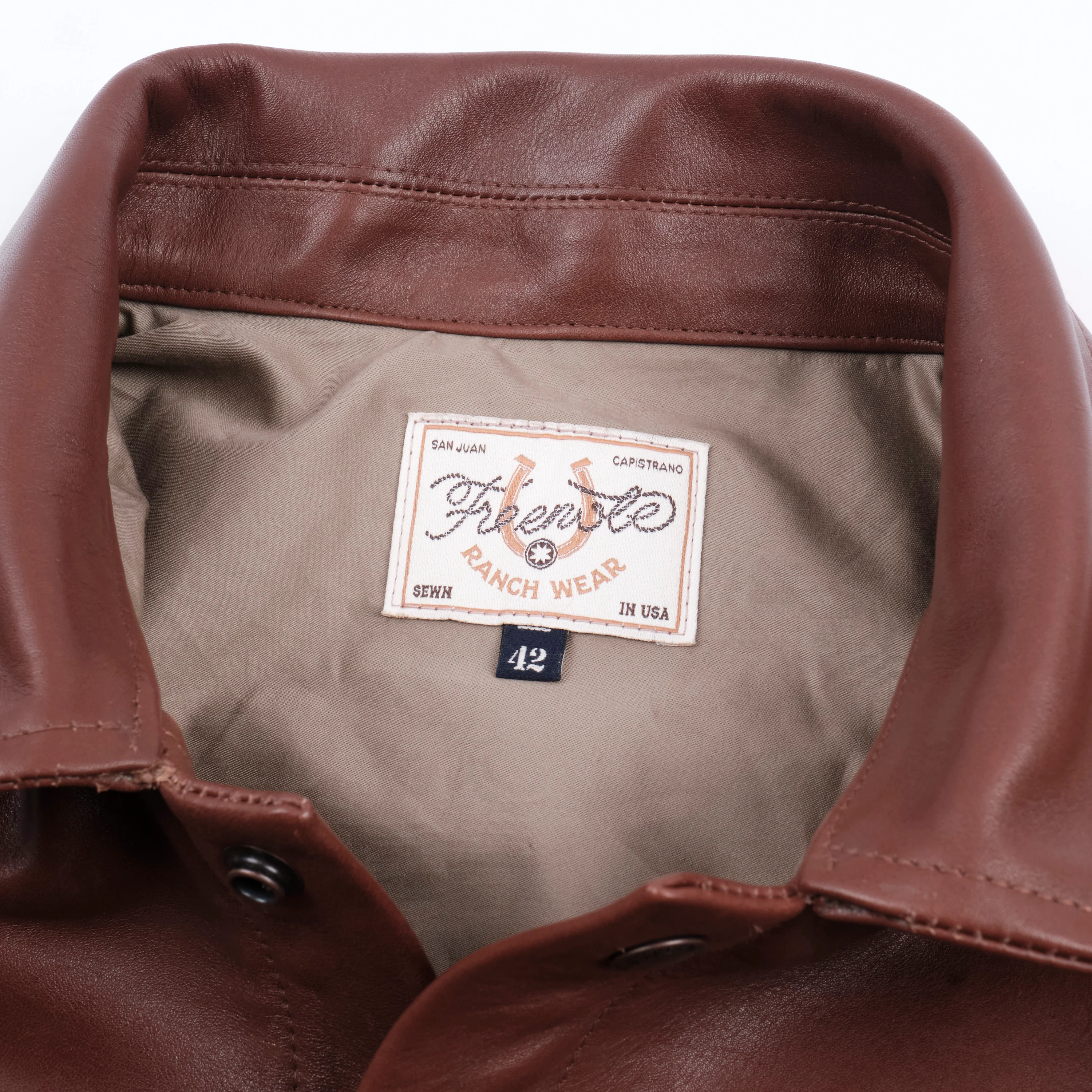 Riders Jacket Brown Boston Leather - Image 3