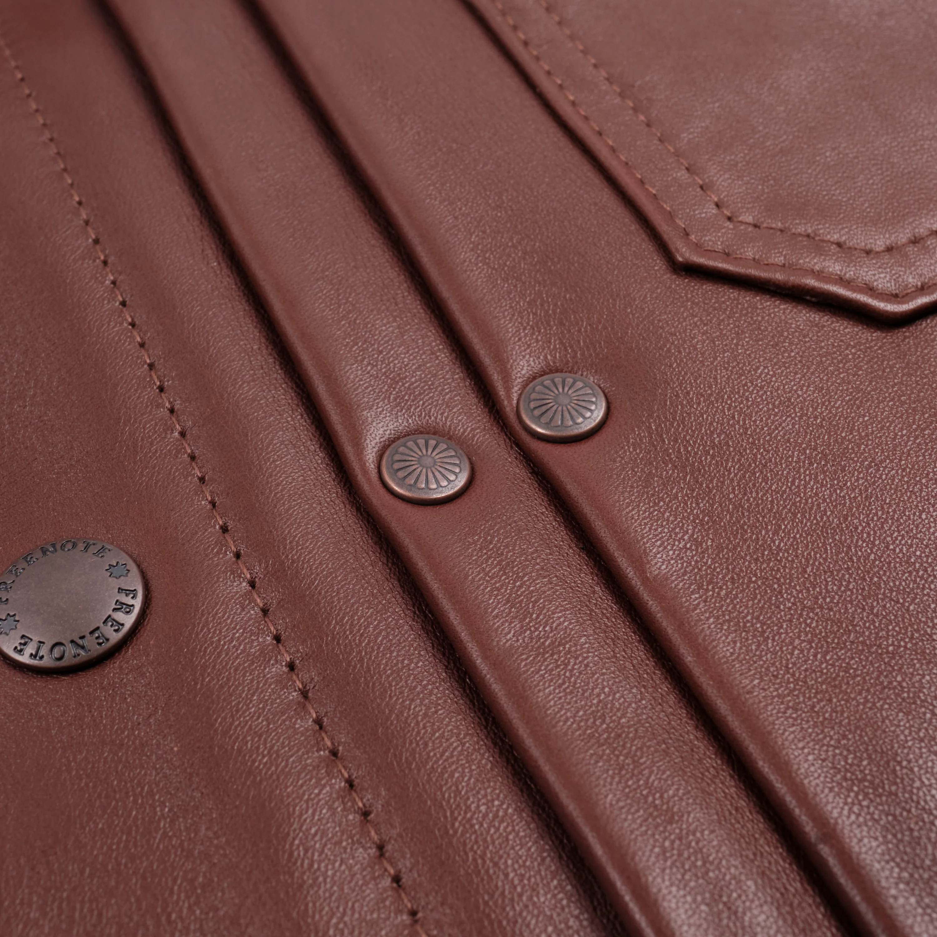 Riders Jacket Brown Boston Leather - Image 6
