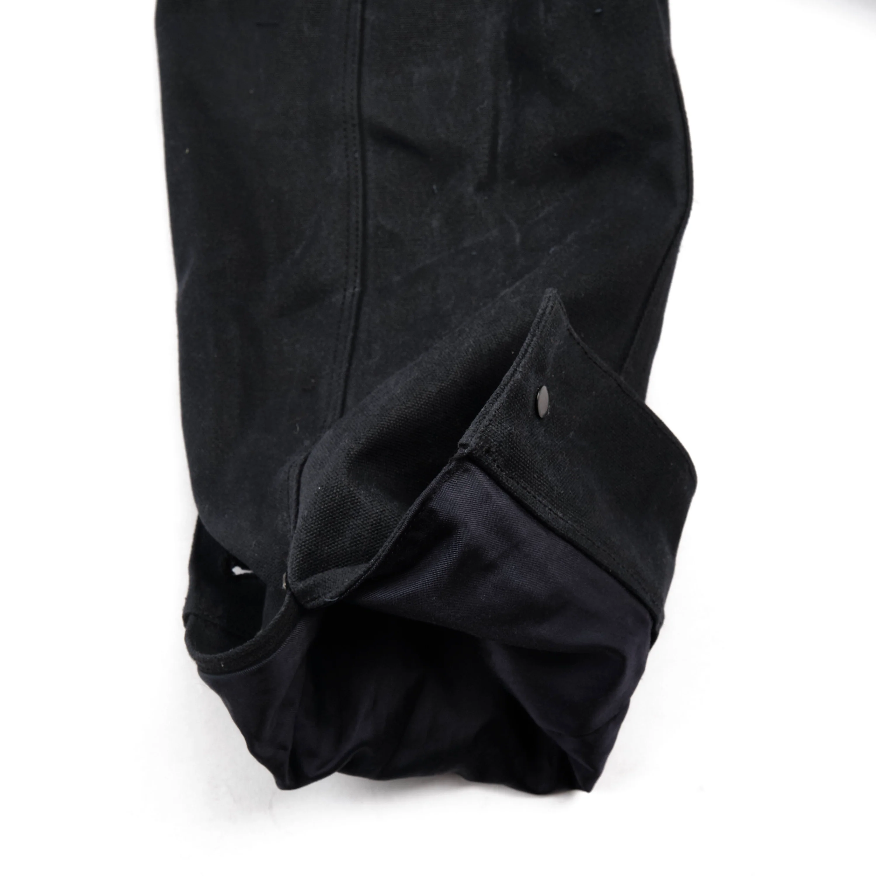 Riders Jacket Heavy Waxed Canvas Black Alpaca - Image 19
