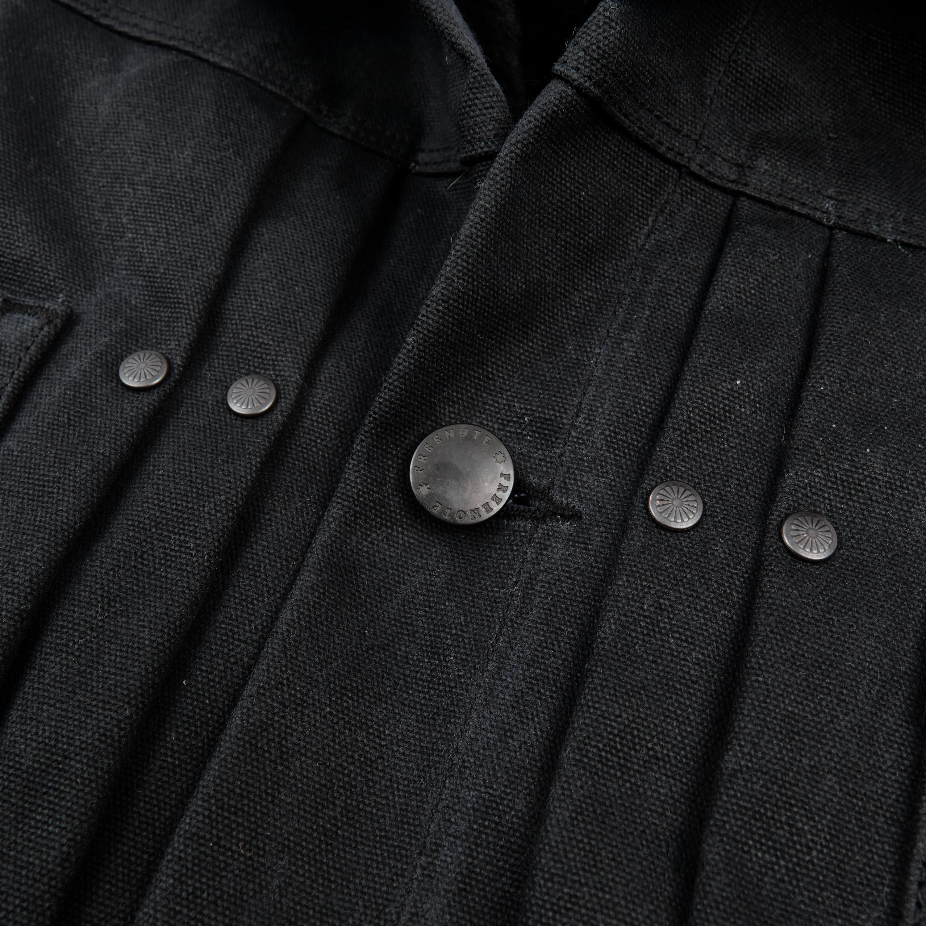 Riders Jacket Heavy Waxed Canvas Black Alpaca - Image 8