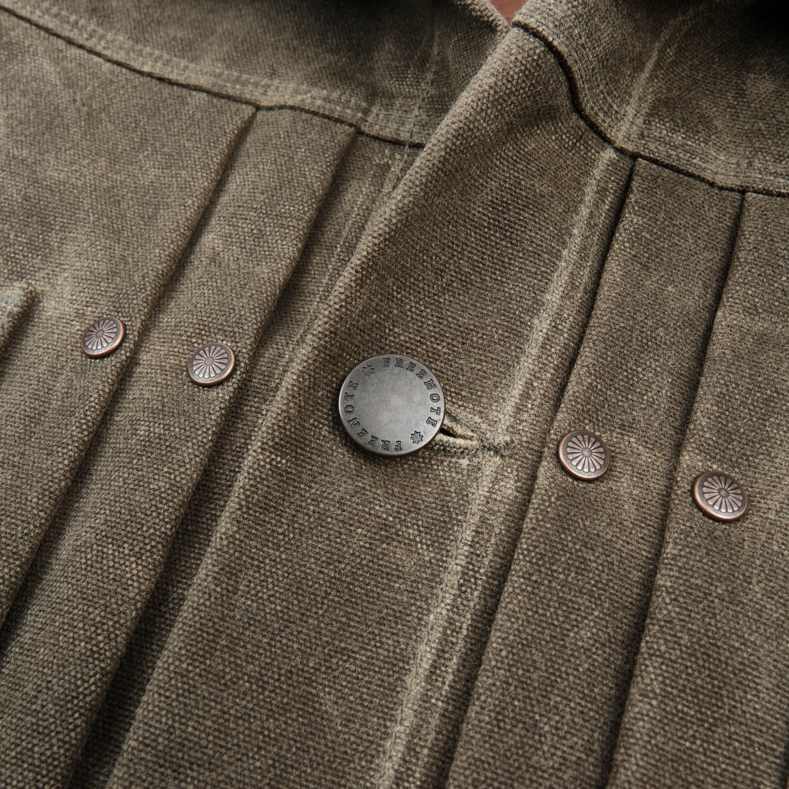 Riders Jacket Heavy Waxed Canvas Tobacco Wool - Image 4