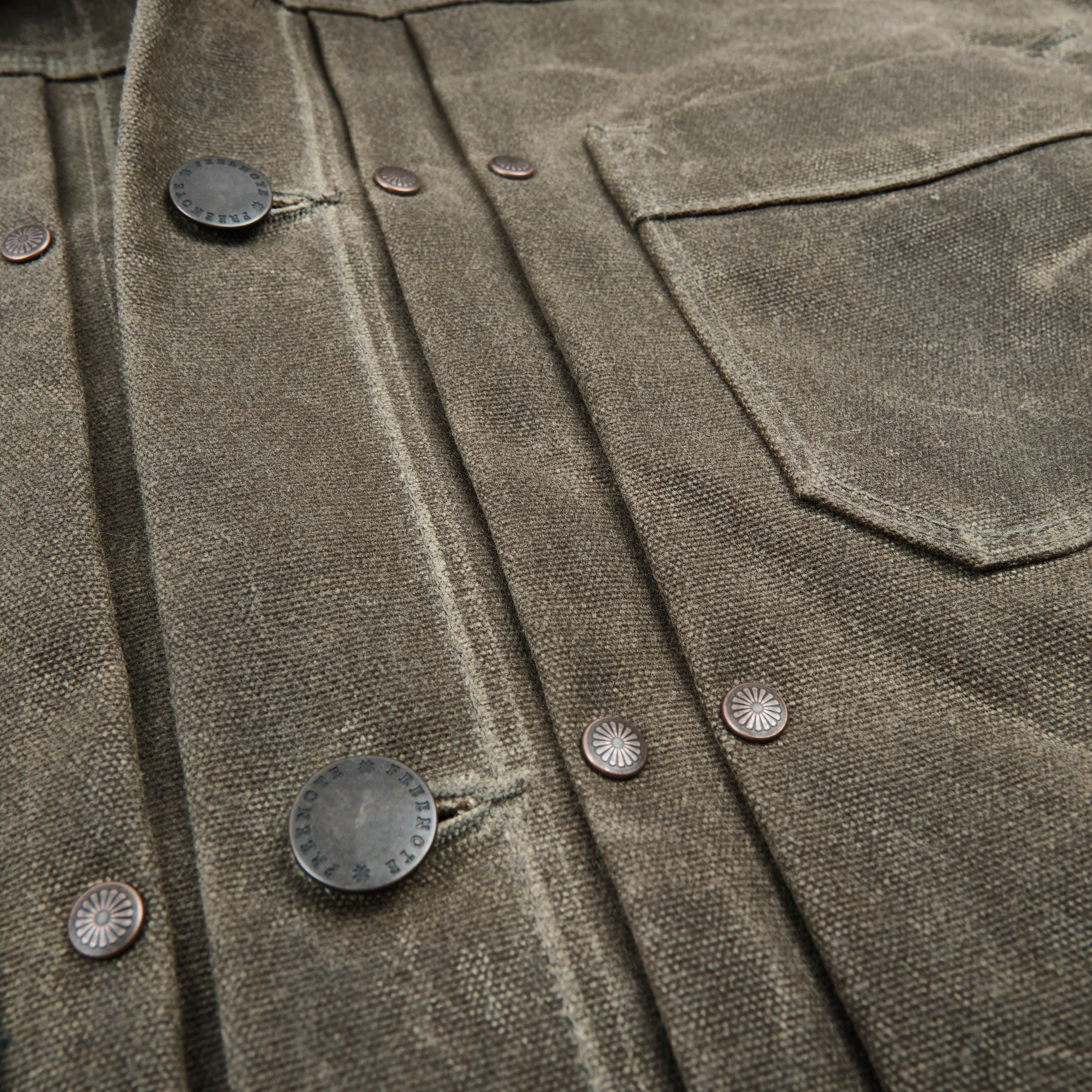 Riders Jacket Heavy Waxed Canvas Tobacco Wool - Image 5