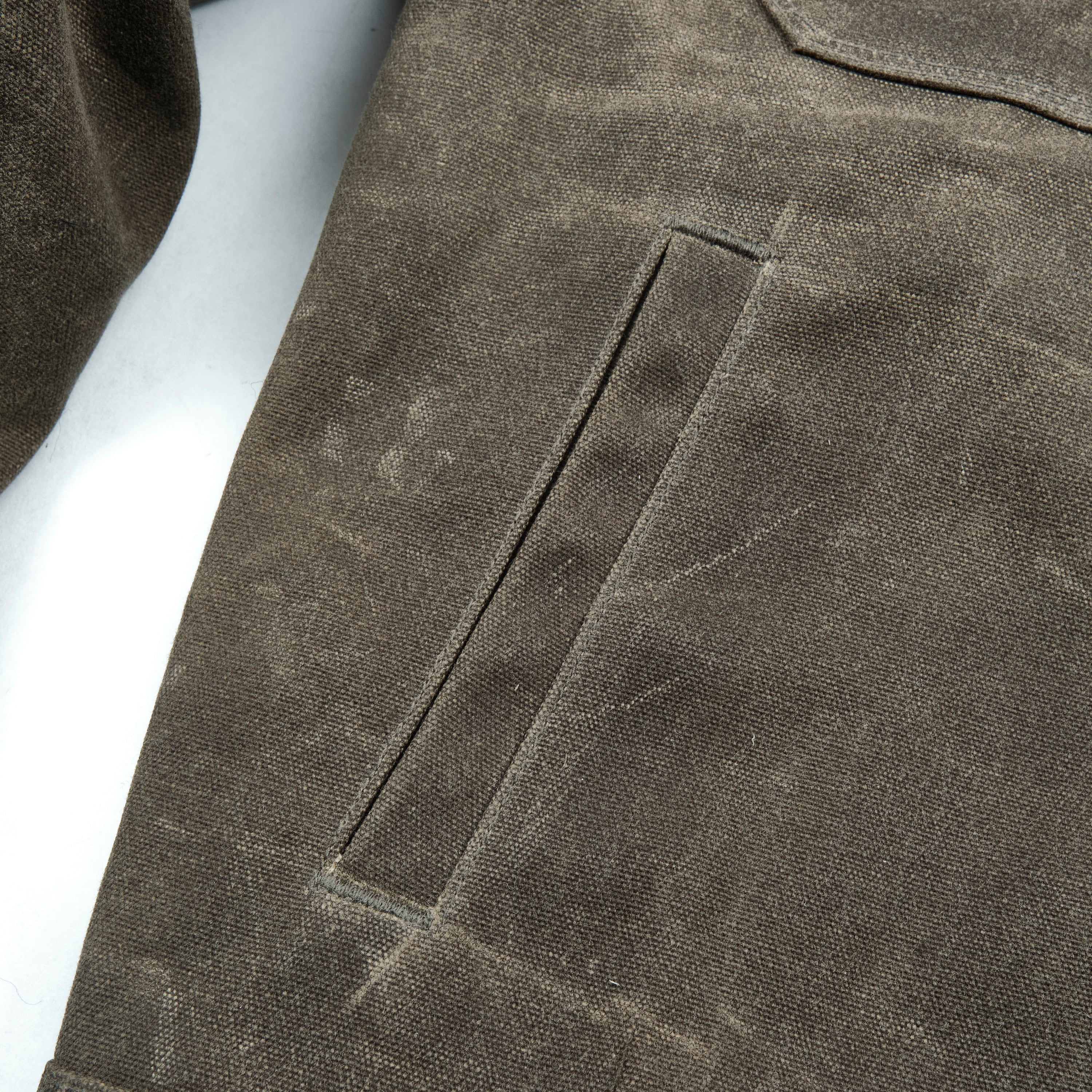 Riders Jacket Heavy Waxed Canvas Tobacco Wool - Image 9